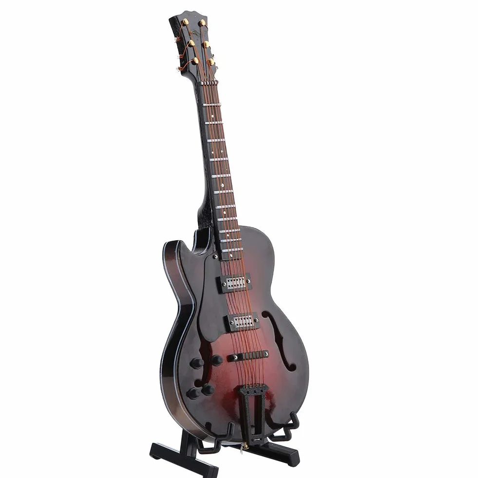 Klasyczny Model Gitary Miniaturowa Replika Mini Gitara Ozdoby Modelu Instrument Muzyczny Kolekcja Decor (Nr 2)
