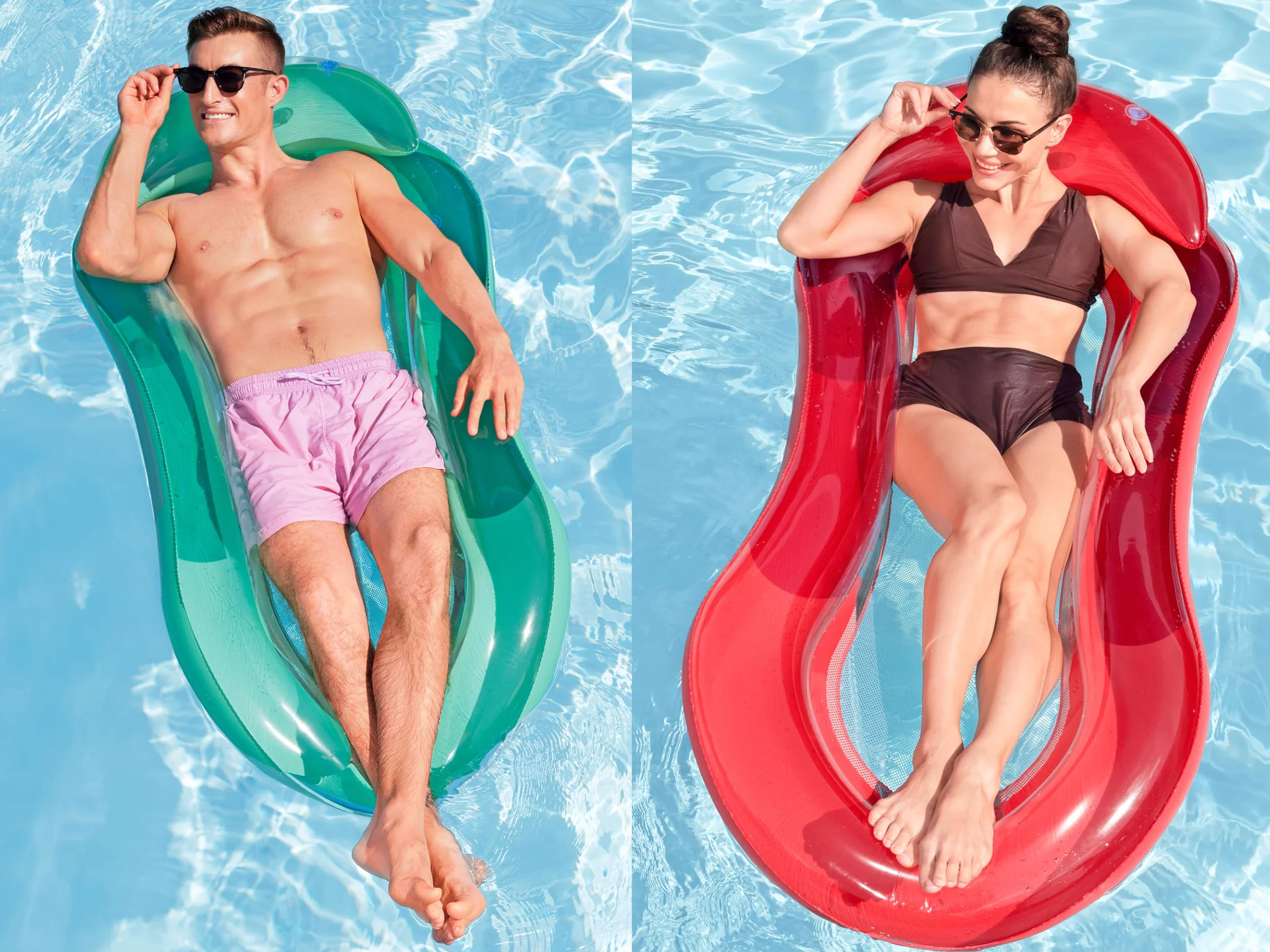 BESTWAY - Materac Aqualounge - Nadmuchiwany - 43103NA - Losowy kolor - Maksymalna waga 90 kg - Winyl - 160 cm x 84 cm - Zestaw na świeżym powietrzu - Basen - Dla osób powyżej 14 lat