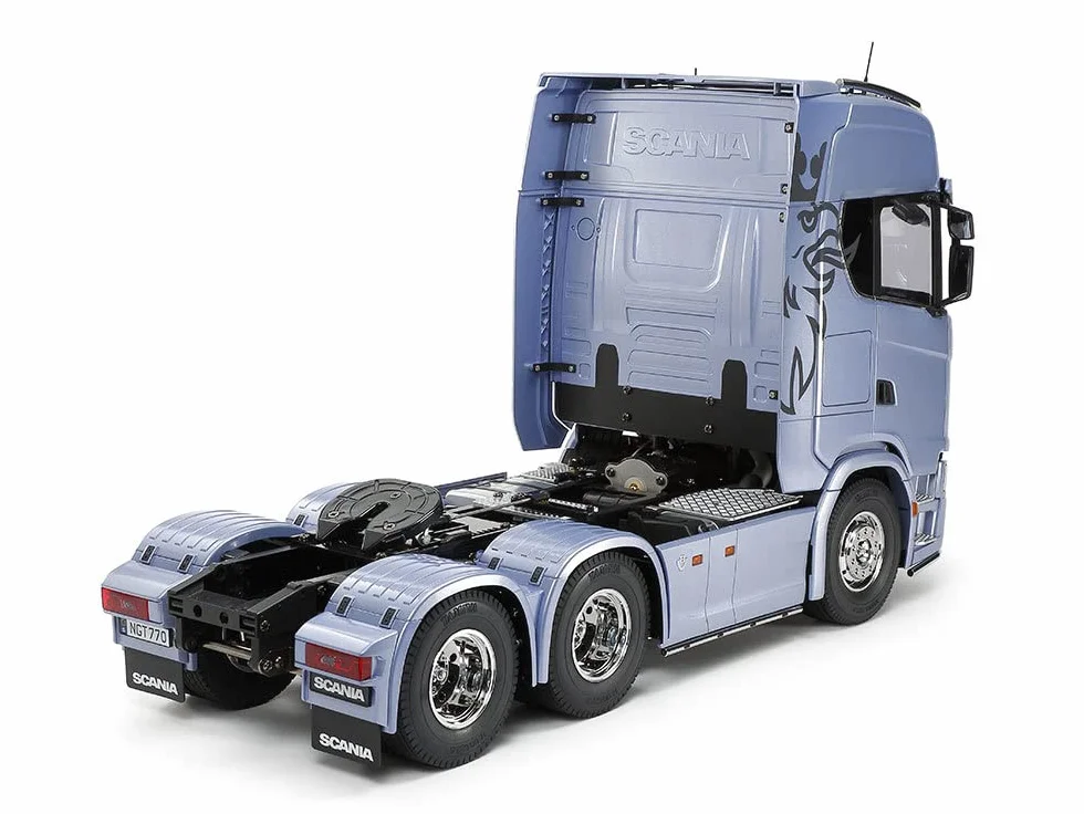 Tamiya 56368 1:14 RC Scania 770 S 6x4 - zestaw do montażu, ciężarówka RC, zdalnie sterowana, ciężarówka, zabawka konstrukcyjna, modelarstwo, majsterkowanie, nielakierowany