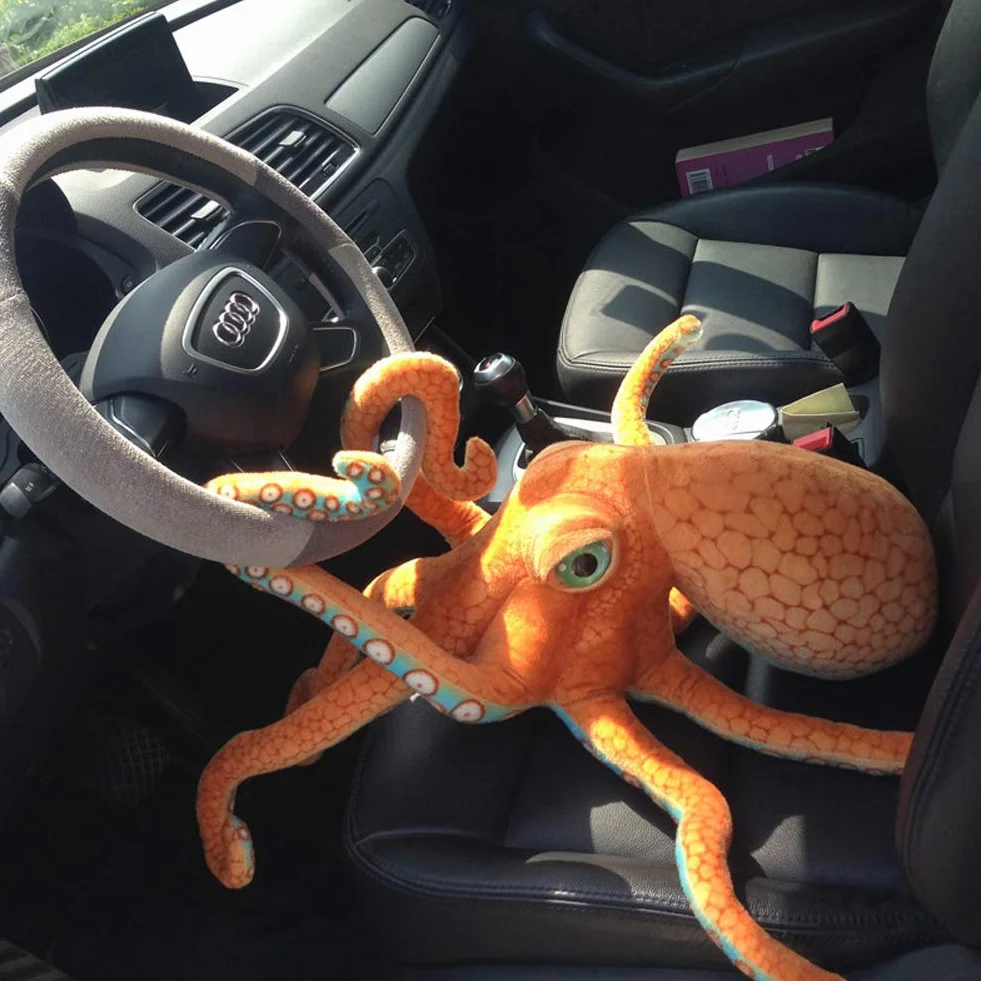 YunNasi przytulanka Krake Kreatywna pluszowa zabawka Oktopus Poduszka Naturalnie ukształtowana, Świetnie jako zabawka i prezent dla dzieci (50cm)