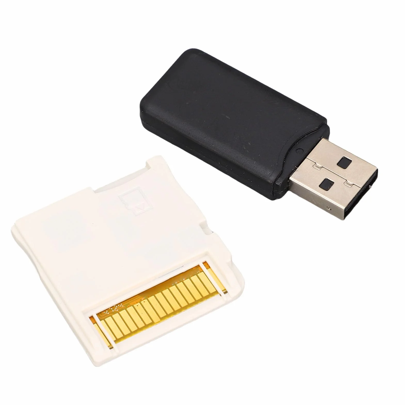 Karta Flash dla 2DS 3DS Console Game Console ASIC Game Film Memory Card z Czytnikiem Kart, Szybciej i Stabilna Obsługa Małych Kart Pamięci (WHITE)