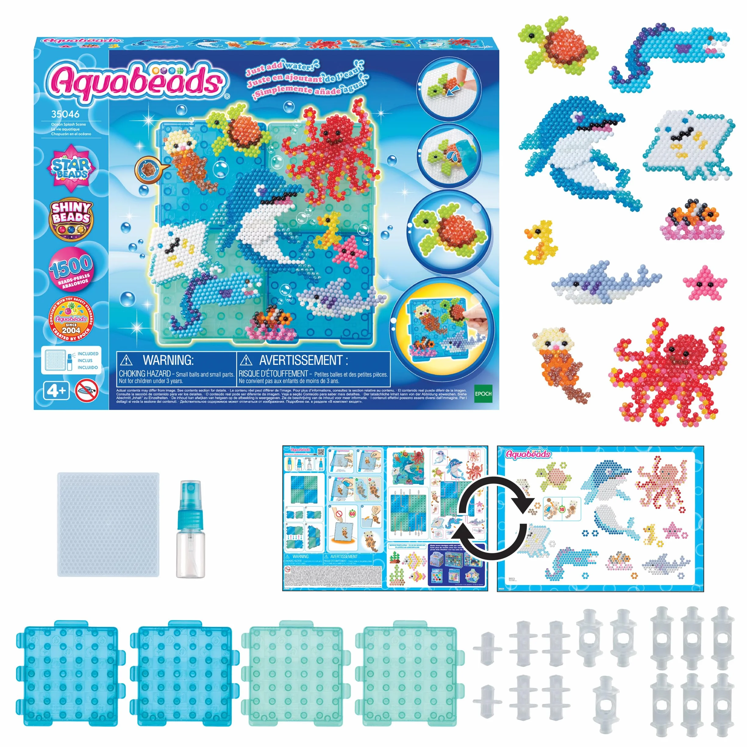 Aquabeads - 35046 Oceanarium - Arts & Crafts Wodne koraliki do zabaw kreatywnych