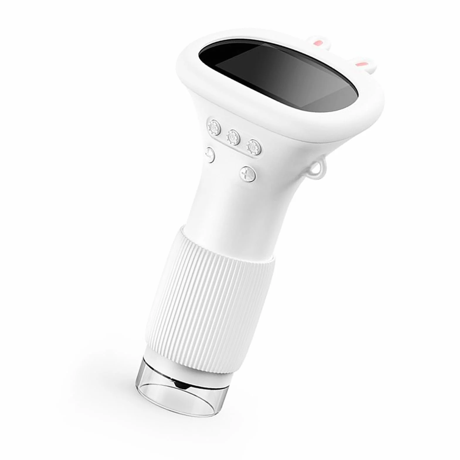Ulepszony Zoom Zakres Handheld Mikroskop 2MP Real Time Imaging Portable Mikroskop dla Ciekawych Umysłów Afflack (WHITE)