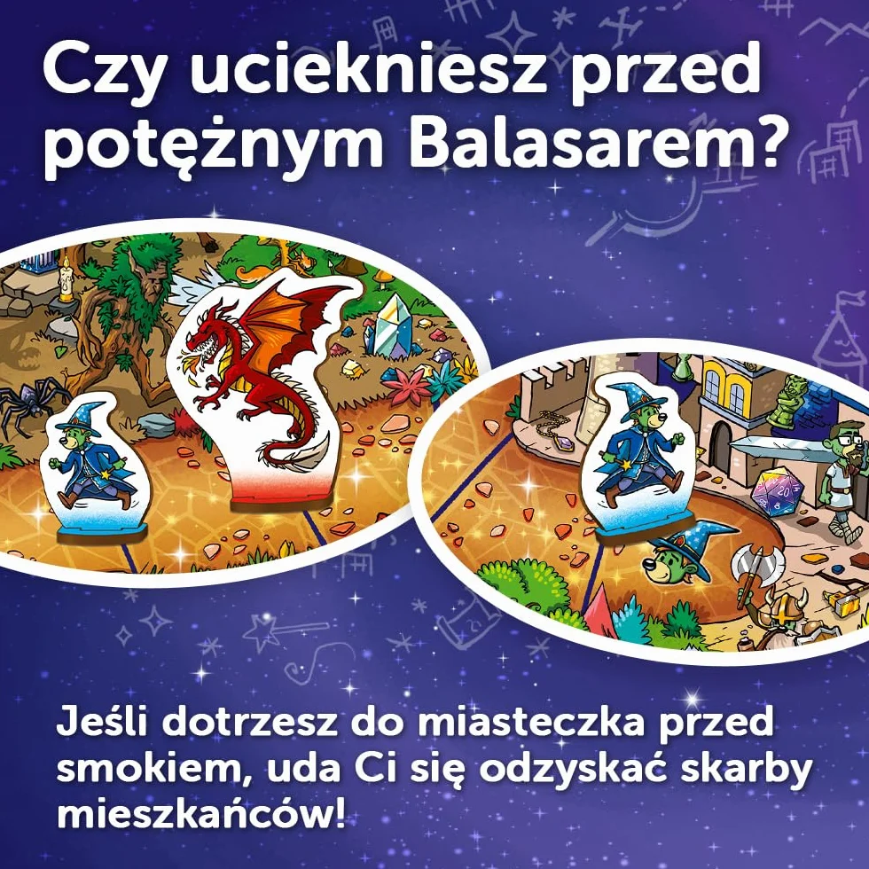 Trefl - Spy Guy Fantasy - Kooperacyjna Gra Obserwacyjna, Świat Czarów i Bajkowych Stworzeń, Szukanie Poszlak, Ogromna Plansza, Rodzinna Gra Planszowa Dorosłych i Dzieci od 5 lat
