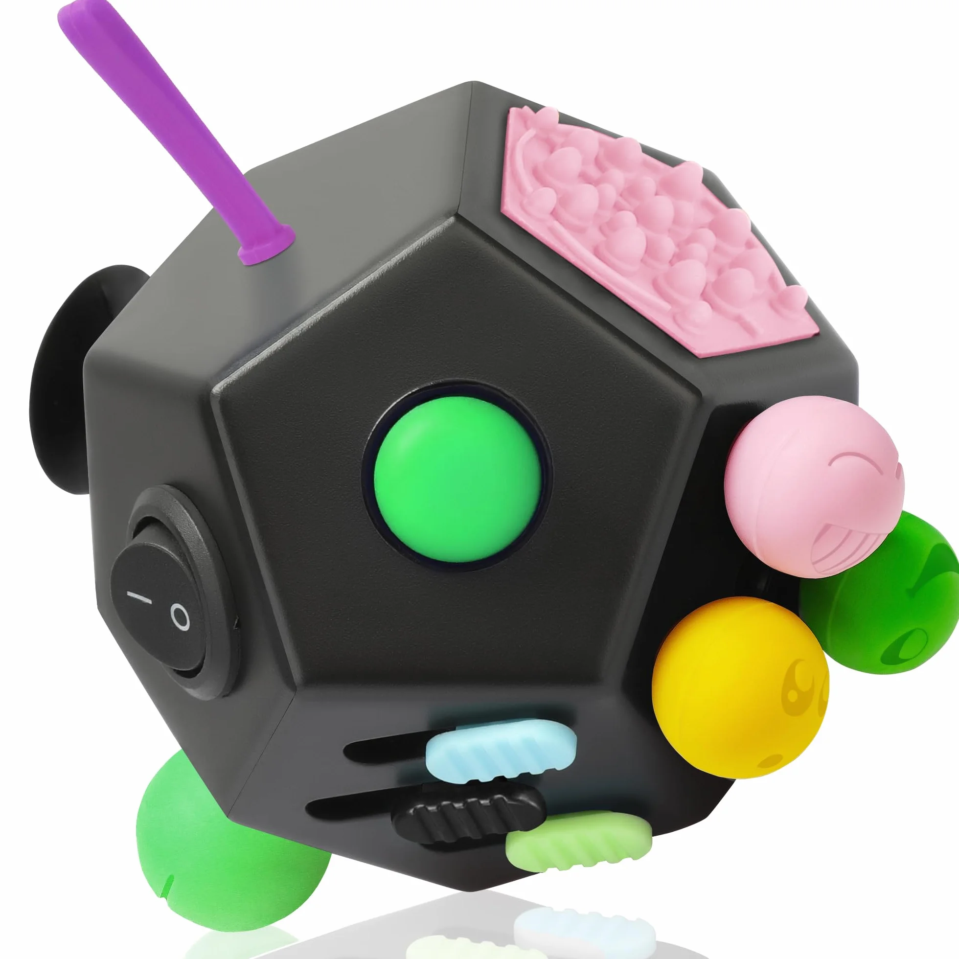 Fidget Toy Cube 12 stron,kostka antystresowa ADHD, mała zabawka,oryginalna zabawka dla dorosłych,dzieci,ADD,ADHD - szkoła,biura,podróży