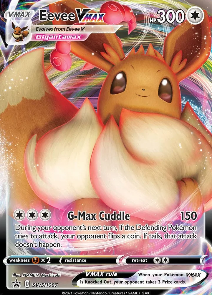 Pokemon Eevee VMAX SWSH087 Sword & Shield Promo Rzadka karta Pokemon Full Art