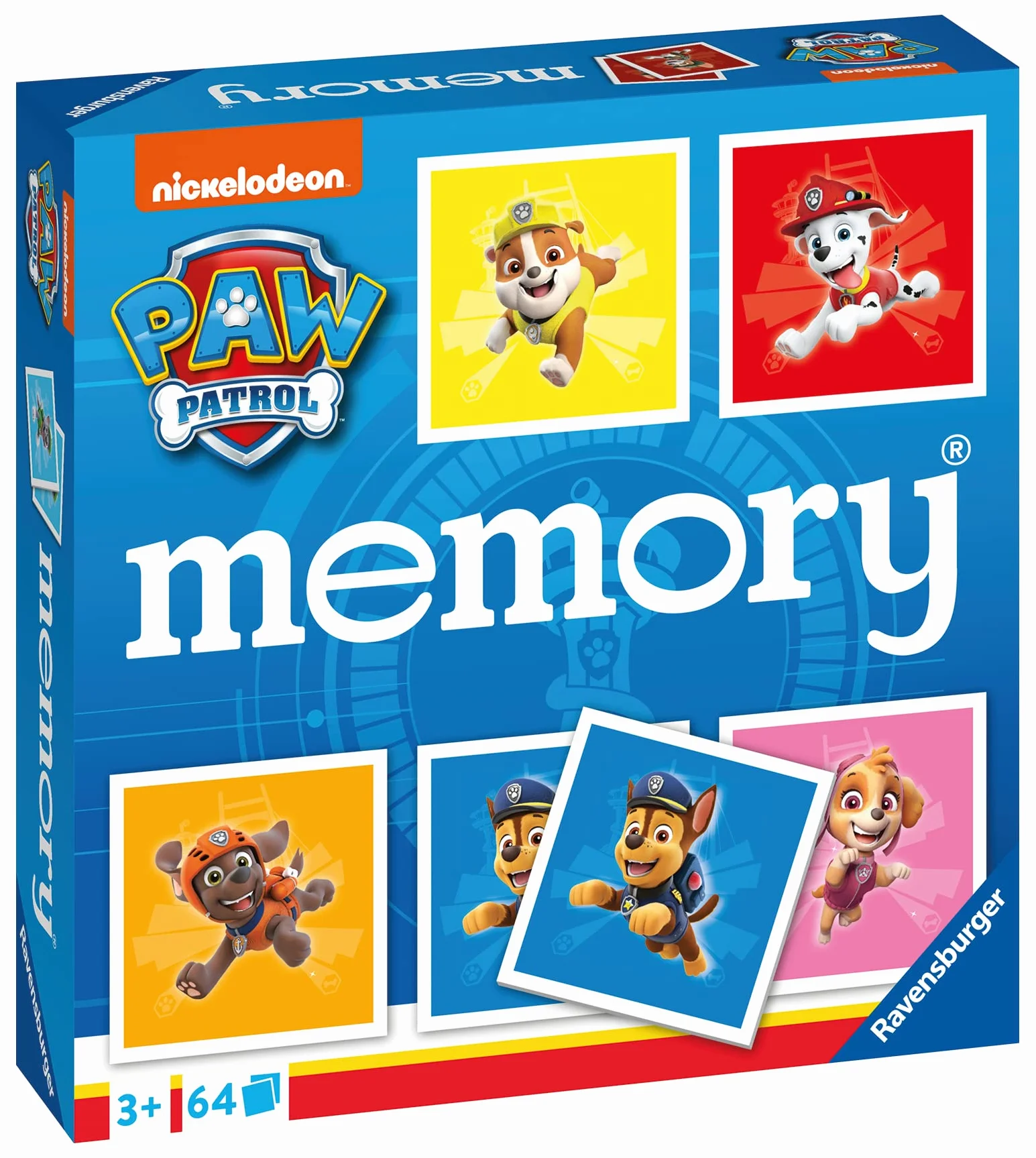 Ravensburger Paw Patrol Memory Game - Matching Picture Snap Pairs For Kids Age 3 Years Up - Educational Todder Toy