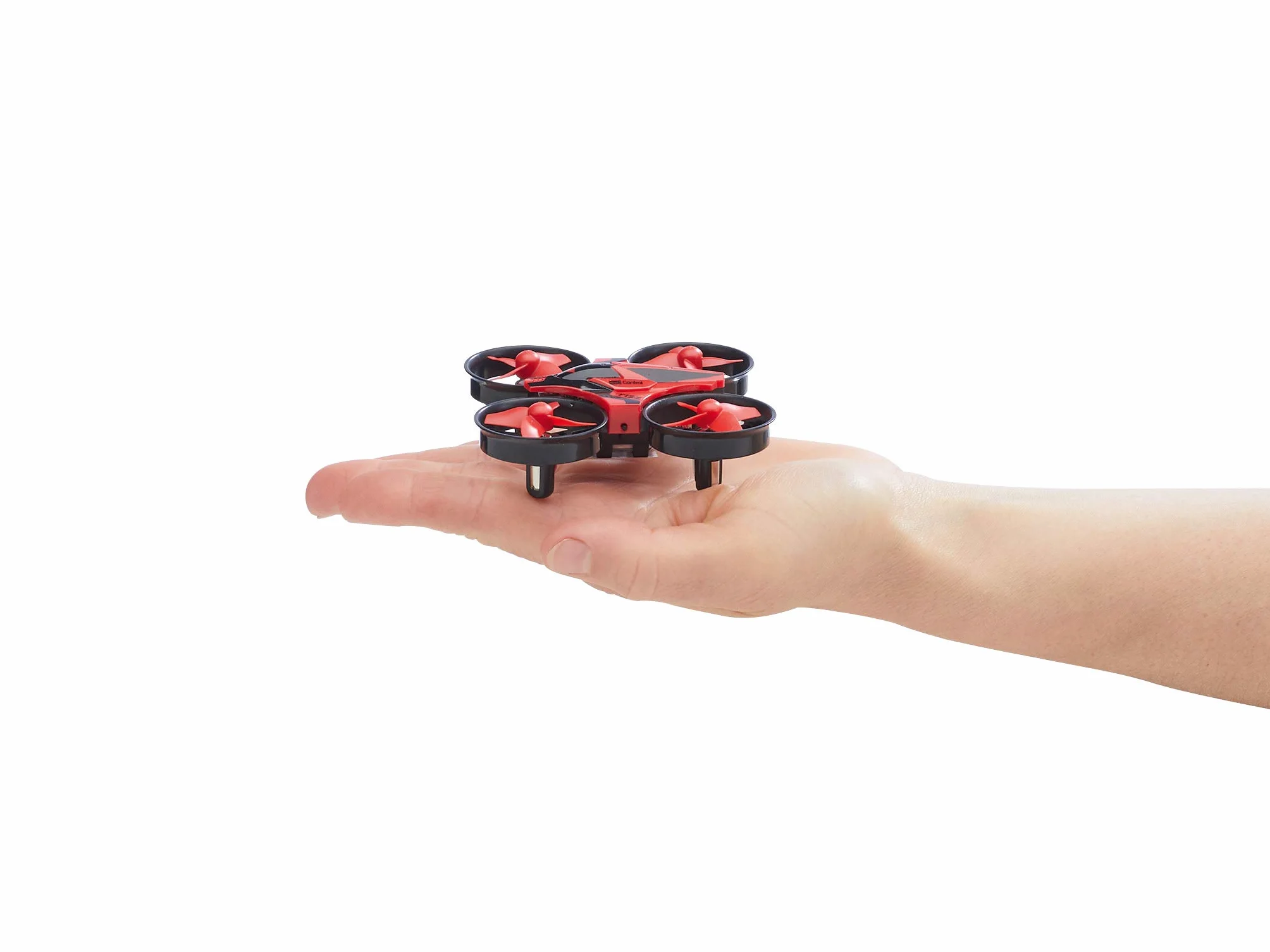 Revell Control 23823 Pilot zdalnego sterowania Mini Quadcopter "Fizz" z precyzyjnym sterowaniem 2,4 GHz, 3 prędkości, tryb klapki, światła LED, tryb bezgłowy, łatwy do latania, długość 8,5 cm,
