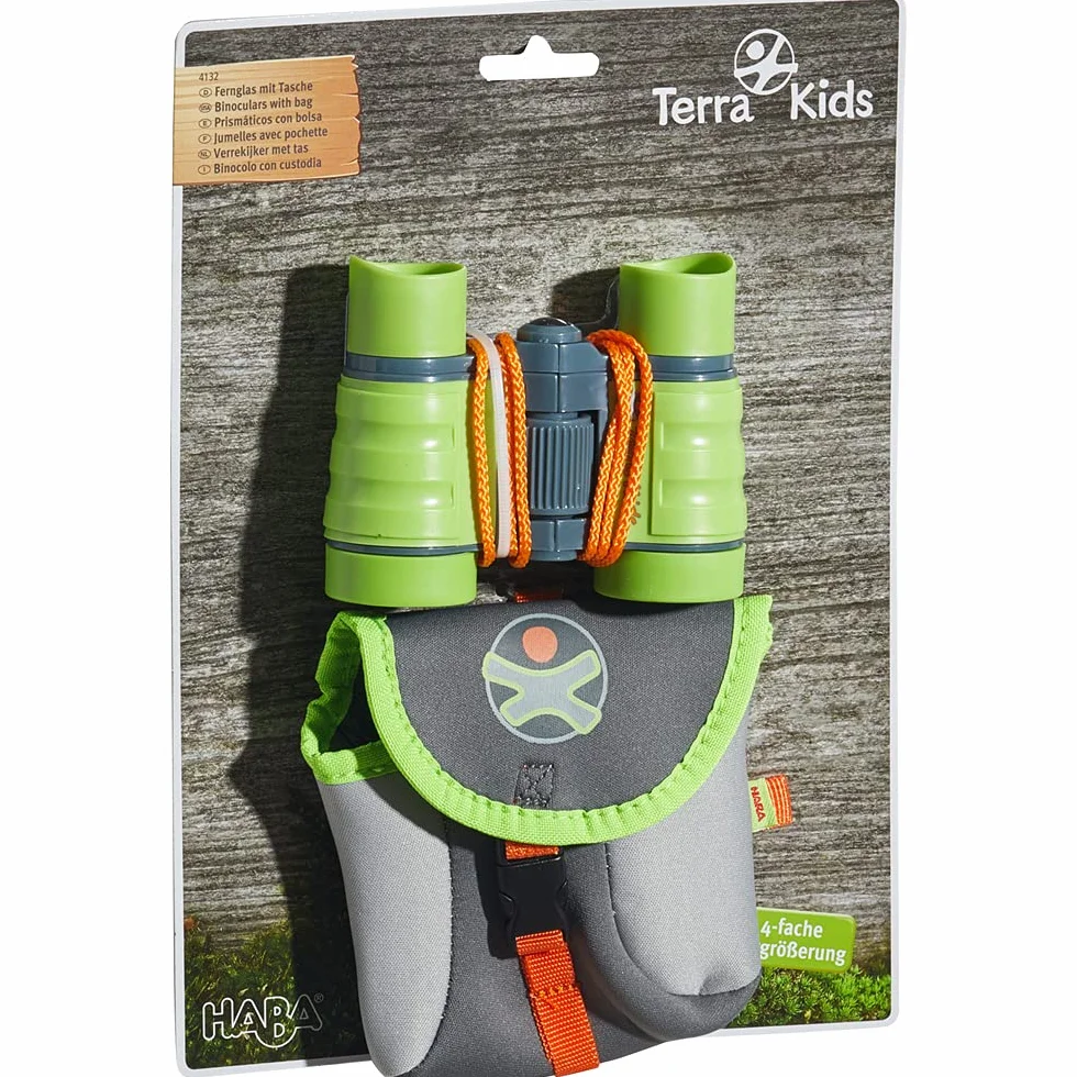 HABA 4132 Terra Kids Binoculars with bag- Magnification 4X