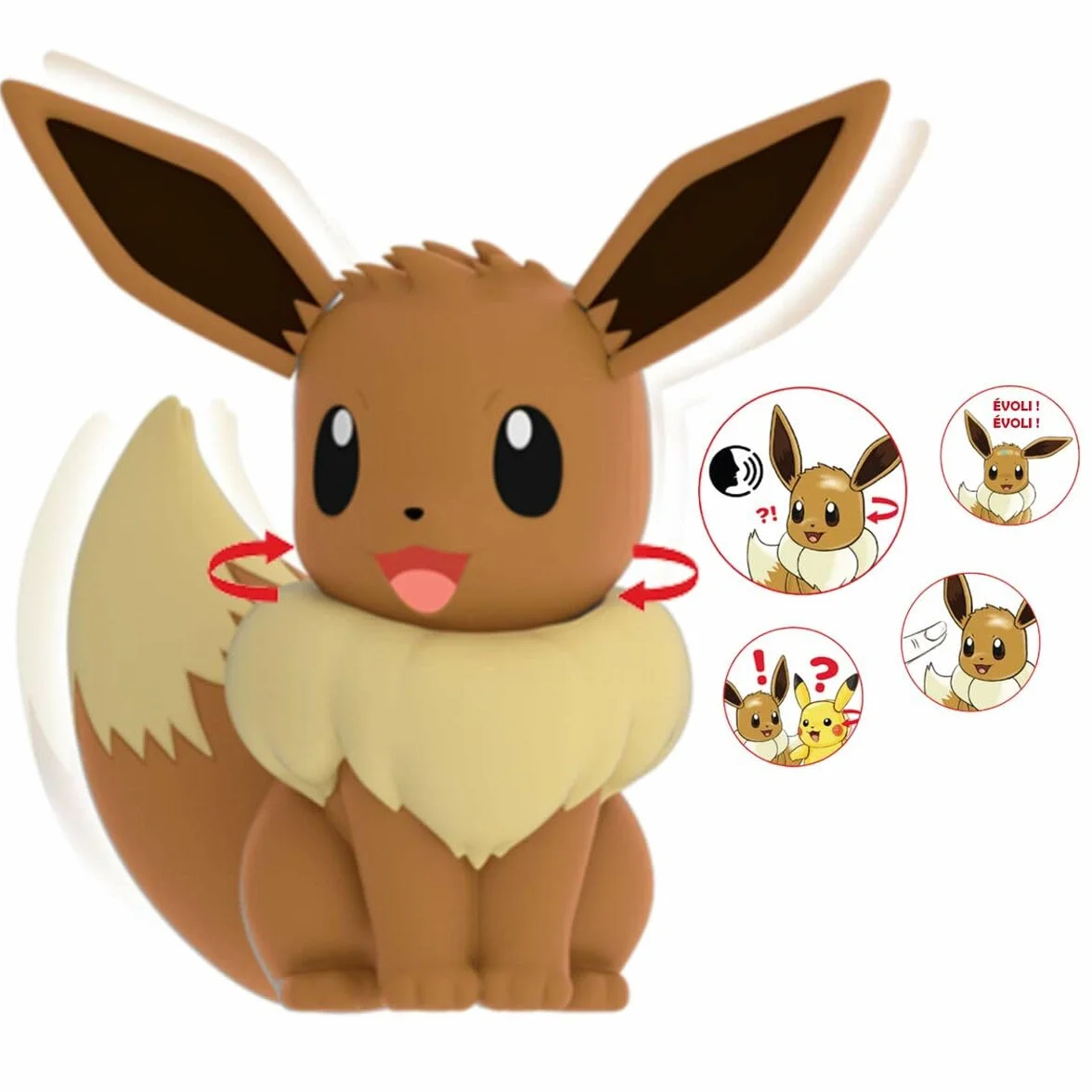 POKEMON - Mon partenaire Evoli - figurka interaktywna 12 cm
