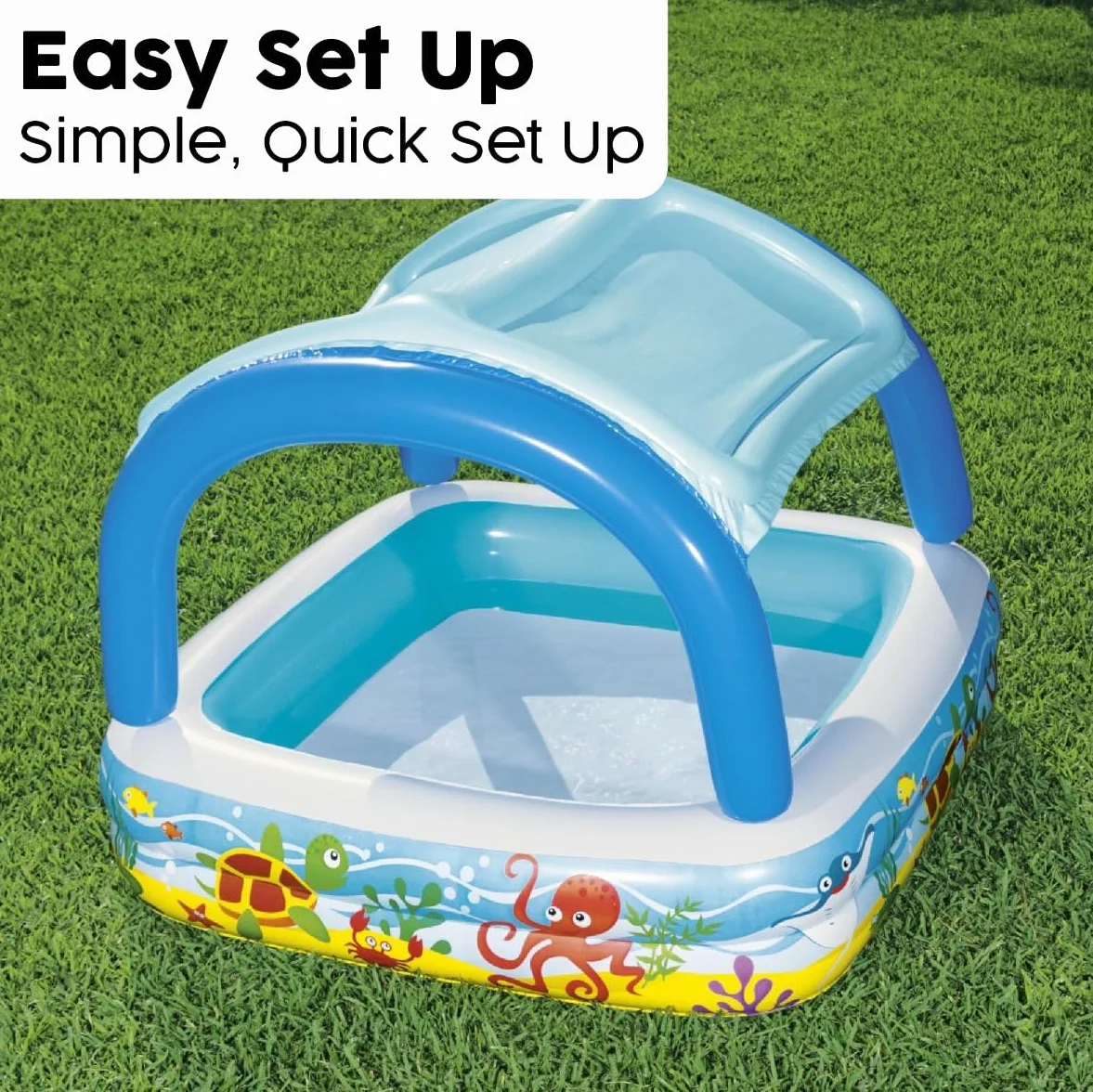 Bestway 1052192Xxx21 55" X 55" X 45"/1.40M X 1.40M X 1.14M Canopy Play Pool