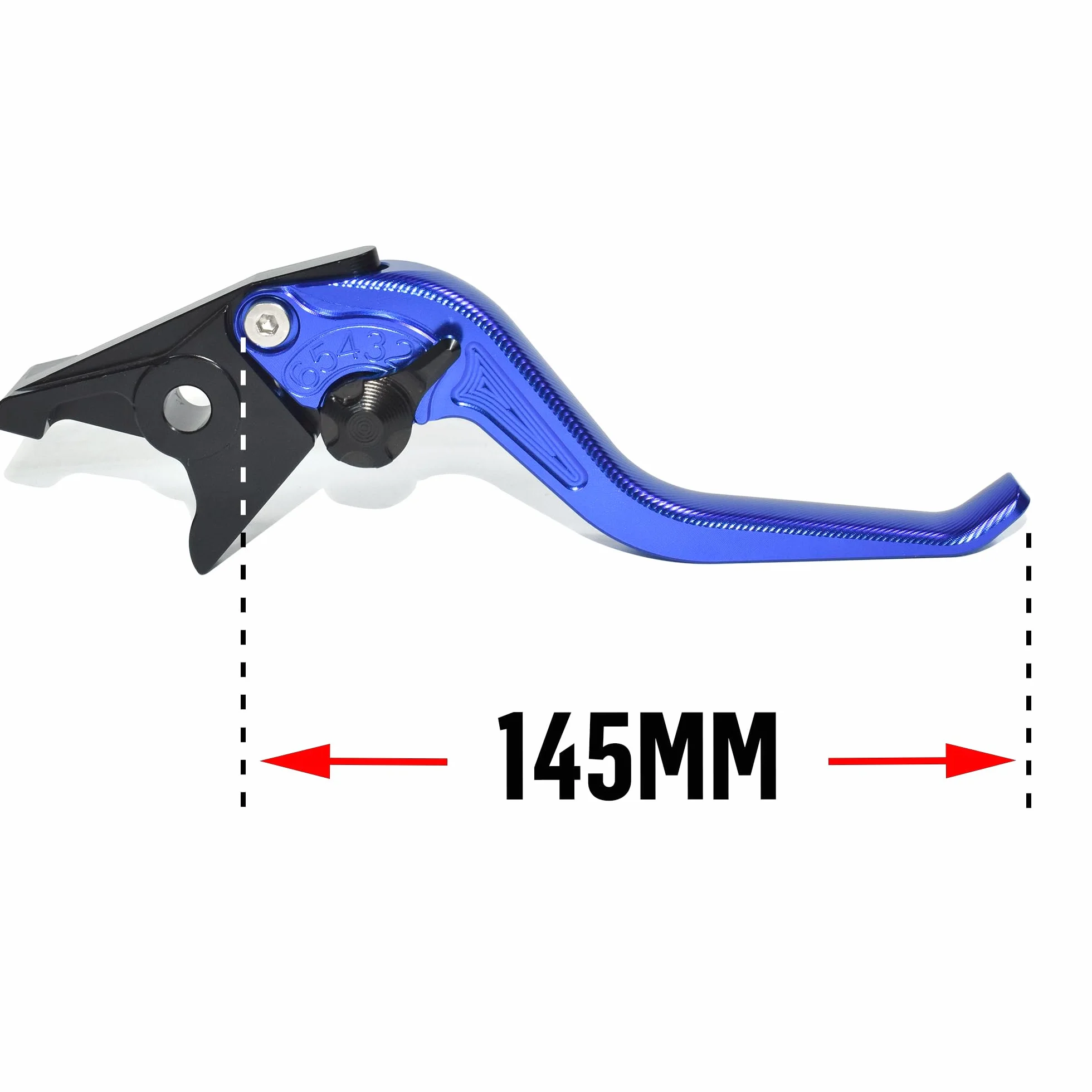 Wzór Fishbone krótka dźwignia sprzęgła hamulca kompatybilna z Royal Enfield Himalayan 450 Guerrilla 450 2024 2025, wykonany ze stopu aluminium CNC (czarny)