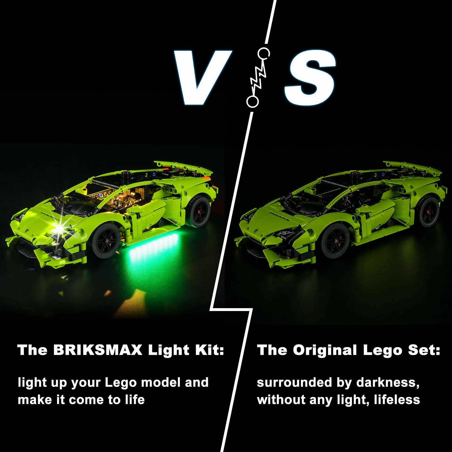 BRIKSMAX 42161 Oświetlenie LED do Lamborghini Huracán Tecnica – kompatybilne z klockami Lego Technic – bez zestawu