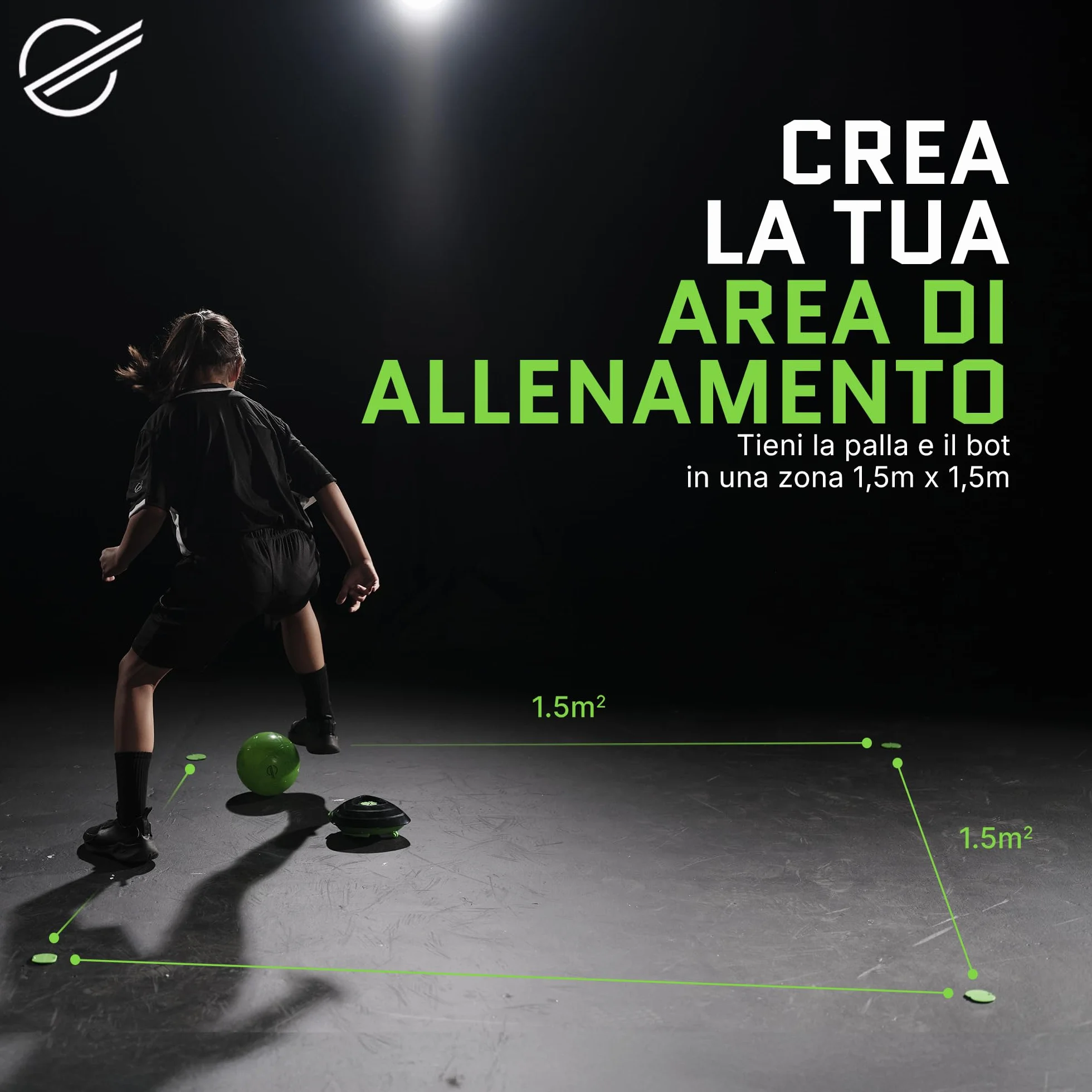 Soccer Bot Smart Ball, trener piłki nożnej w pomieszczeniach, solo lub dla wielu graczy, dla dzieci od 6 lat, MR100