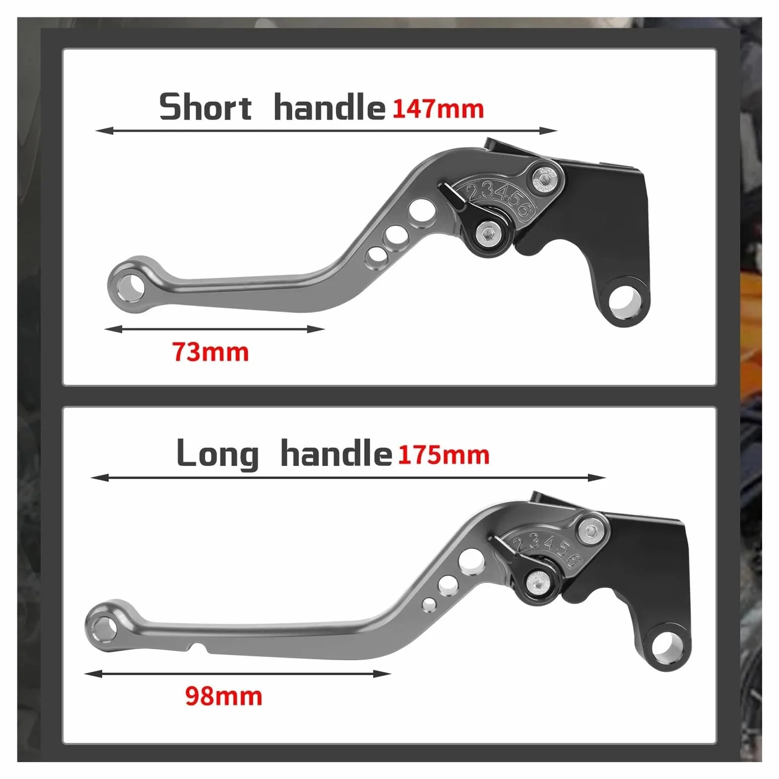 Pasuje do HONDA CRF250L CRF300L CRF 250 300 L 2020-2022 motocykl długie i krótkie dźwignie hamulcowe sprzęgło uchwyty dźwignia(Short,2)