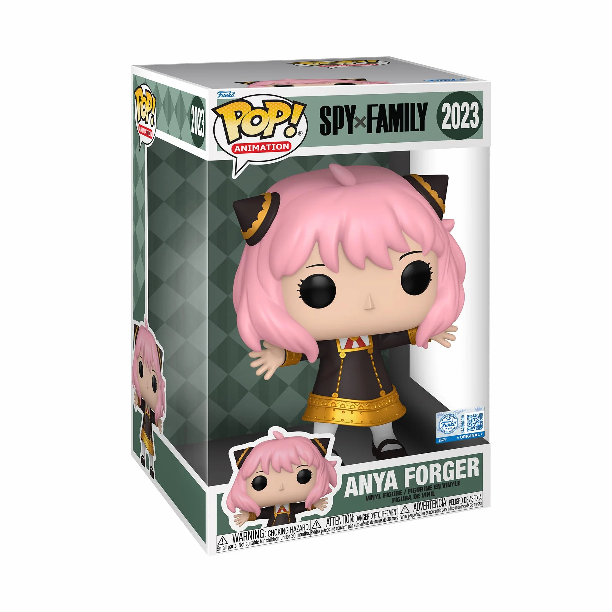 Funko Pop! Jumbo: Spy X Family - Anya Forger - kolekcjonerska figurka winylowa - pomysł na prezent - oficjalny towar - zabawki dla dzieci i dorosłych - fani filmowi - figurka kolekcjonerska