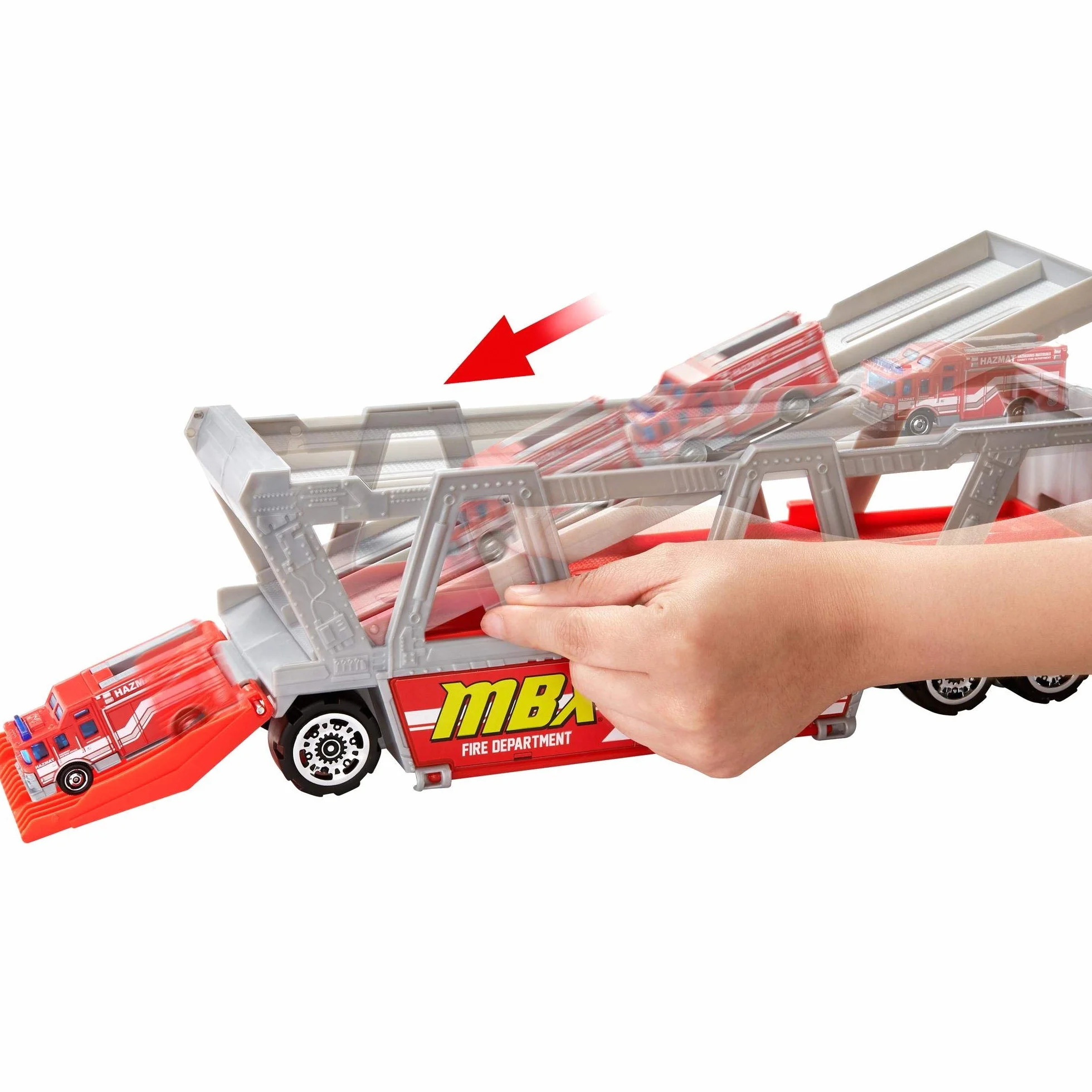Matchbox Pojazd Zabawkowy, Czerwony/Szary, od 3 lat