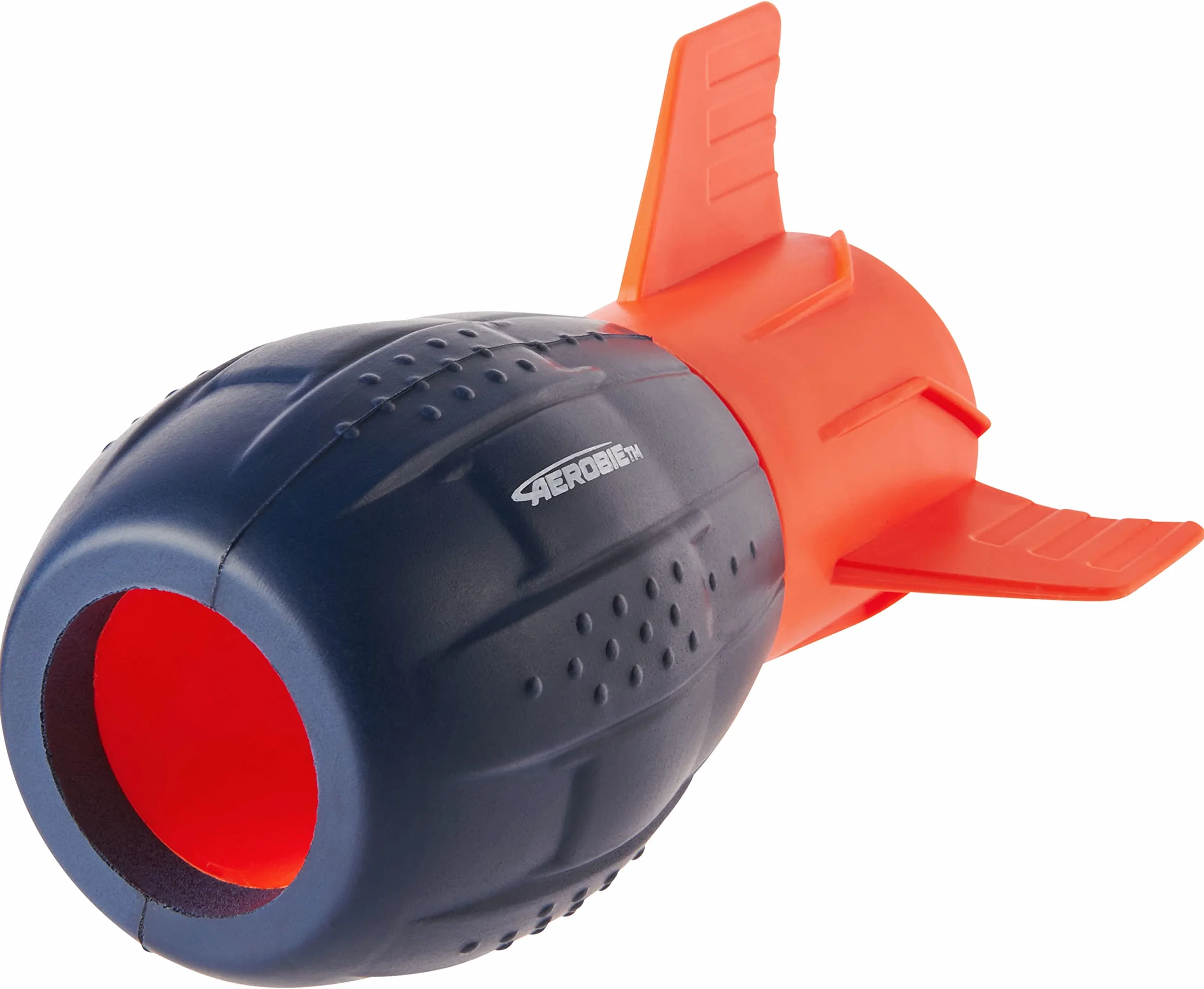 Aerobie Super Sonic Fin Catch Football, zabawka outdoorowa z miękkiego materiału, dla dzieci i dorosłych od 8 lat, niebieska/pomarańczowa