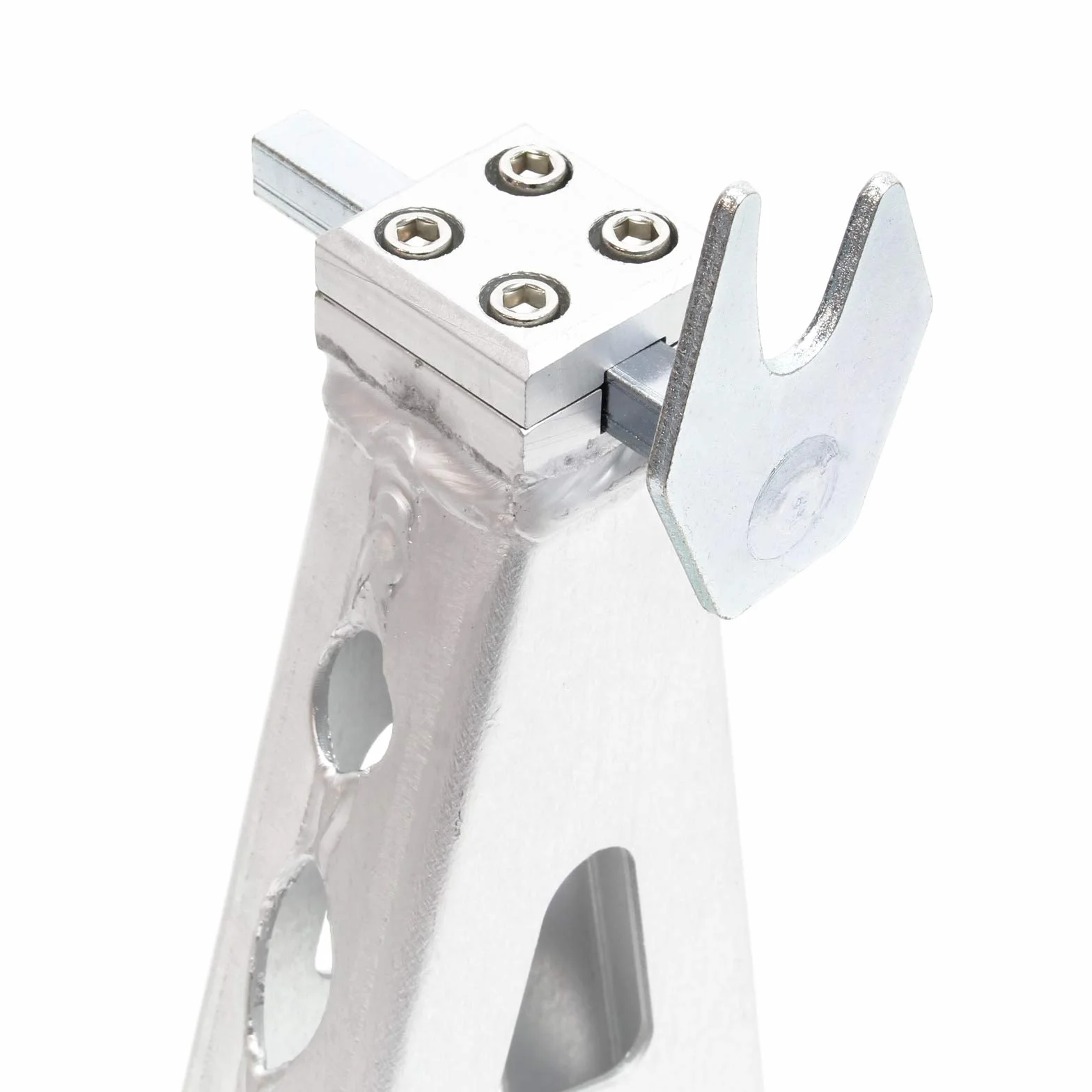 Wiltec Stojak na motocykl do tylnego koła 230-345 mm z aluminium do maks. 317 kg, stojak do serwisu motocyklu, uchwyt z dwoma kółkami