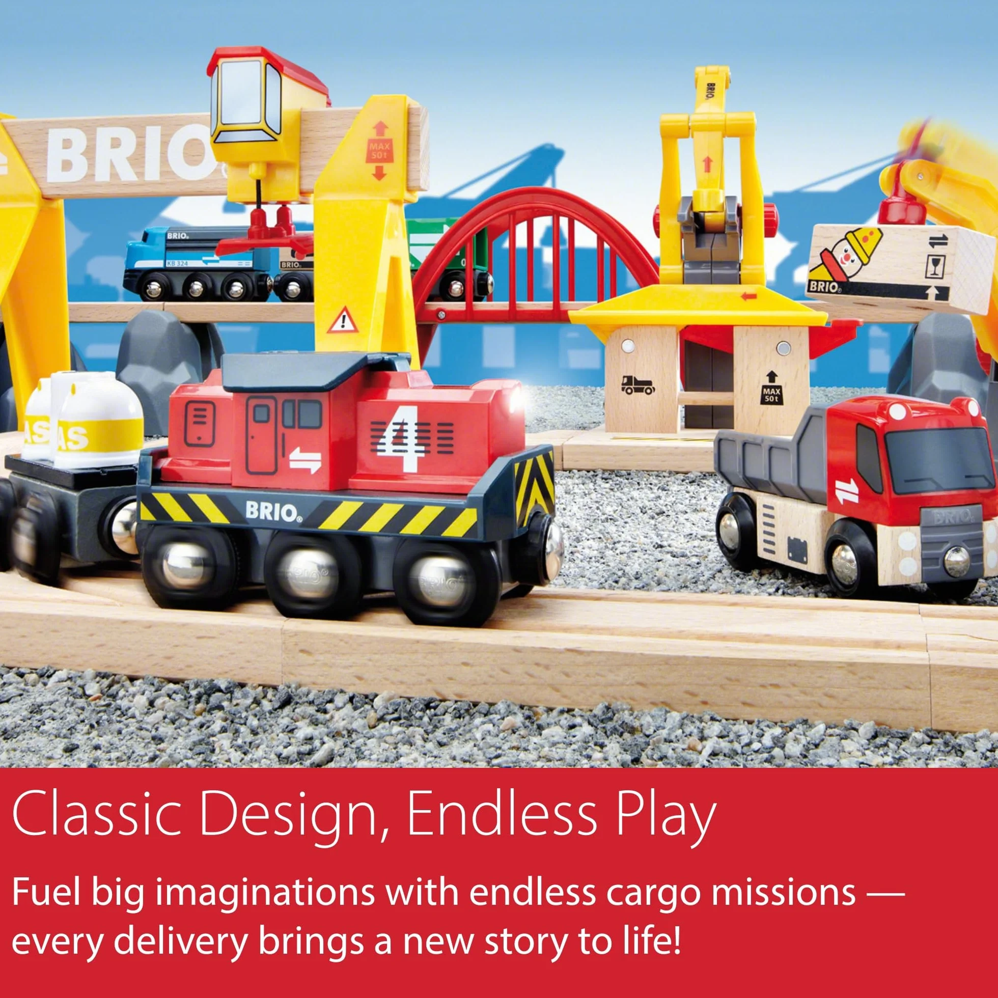 Brio 63309700 Cargo (63309700) Bezpieczna Zabawka Dla Dzieci Powyżej 3 Lat