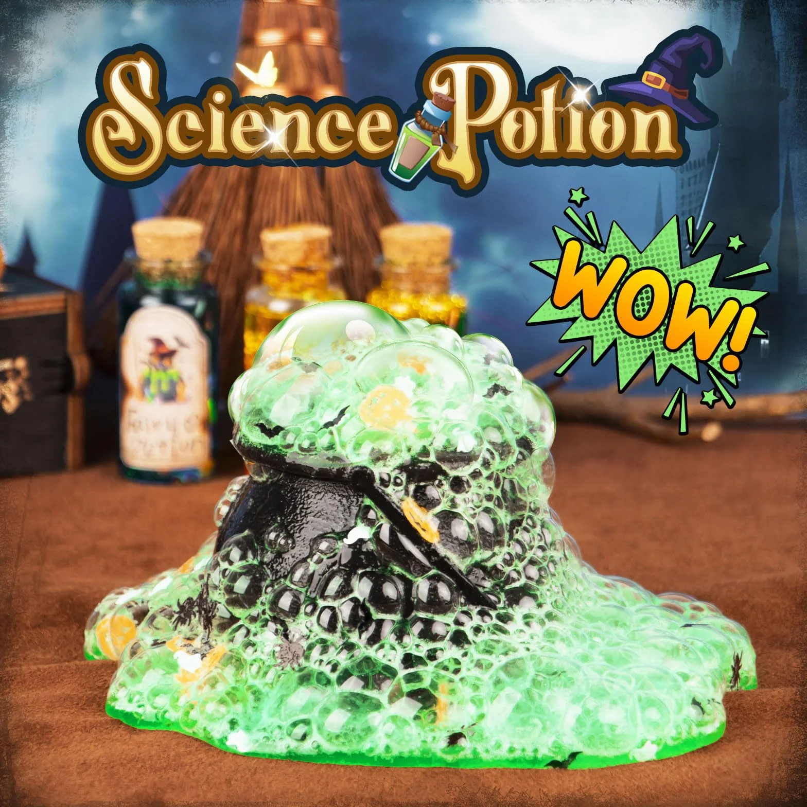 Mostof Wizard Potions Kits dla dzieci, Mix 20+ Science Magic Experiments Potions with Magic Cauldron, Kreatywna zabawka na prezent urodzinowy