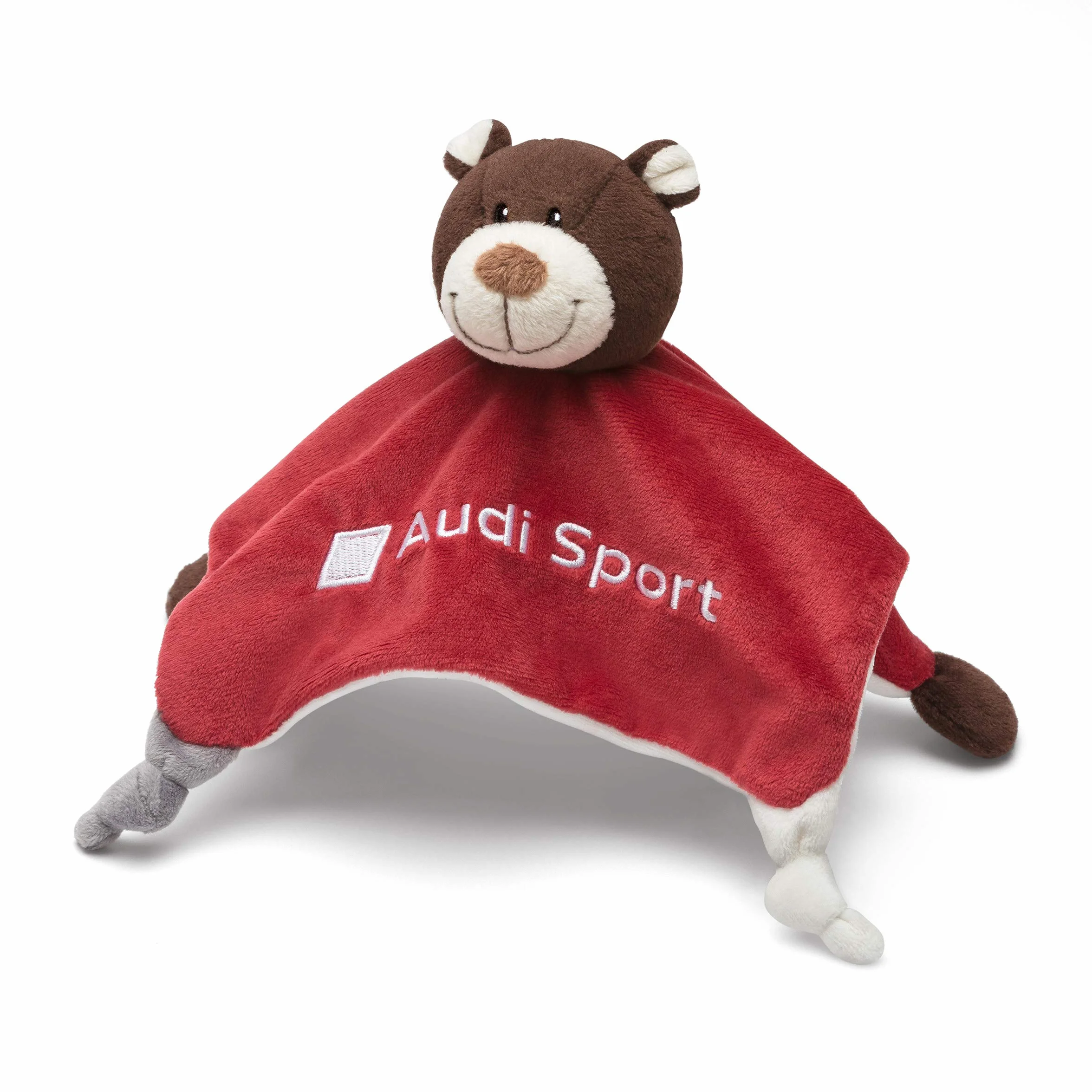 Audi collection 3201900800 Audi Sport chusta do przytulania, niedźwiedź sportowy motorowy, brązowy/czerwony