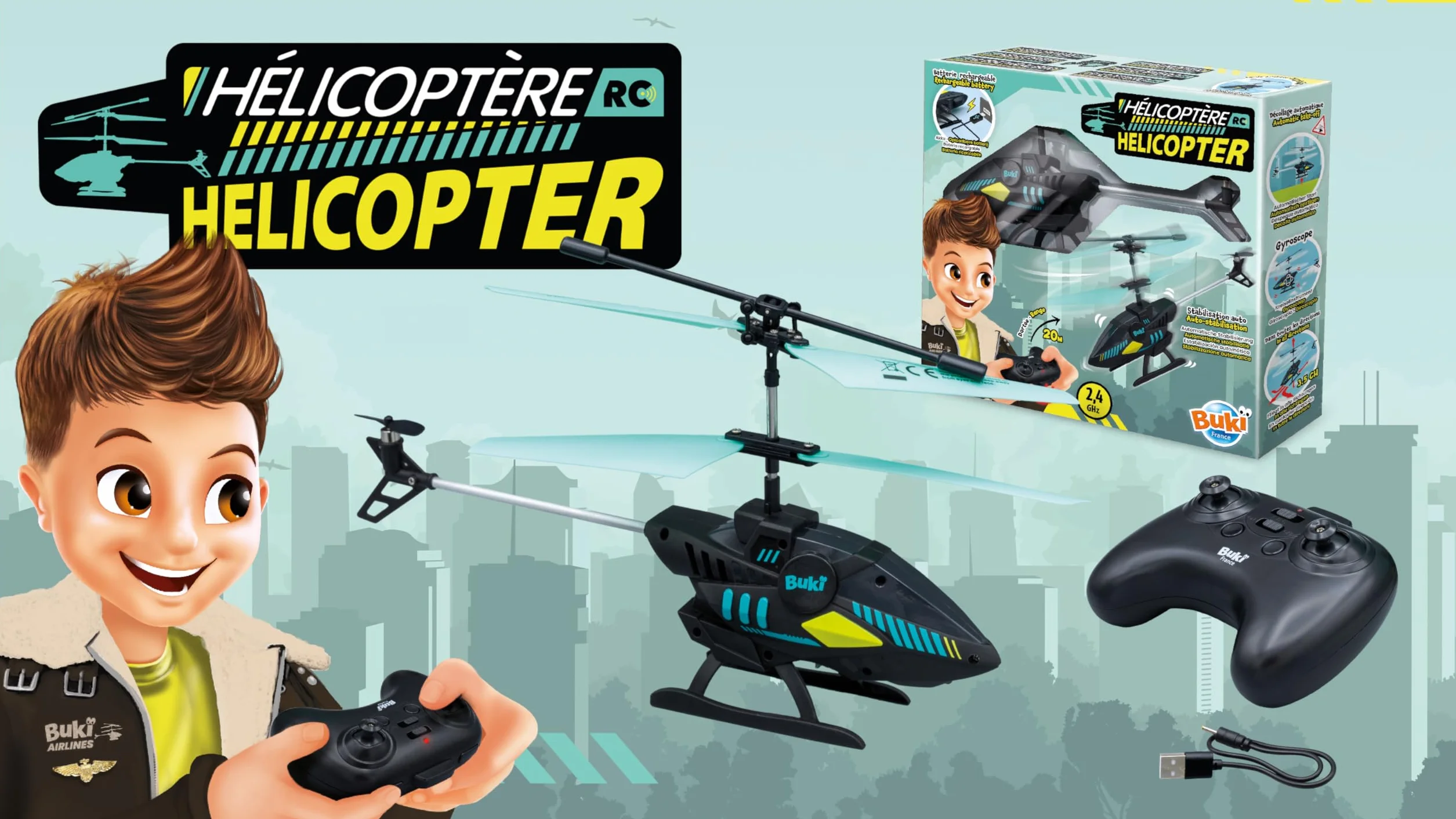 BUKI 37295 - Helikopter ze sterowaniem radiowym