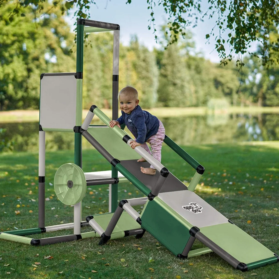 Quadro Evolution Home zestaw modułowy do wspinaczki dla niemowląt i dzieci, 36 modeli, od 6 miesięcy, do użytku wewnątrz i na zewnątrz, certyfikat TÜV, miętowy