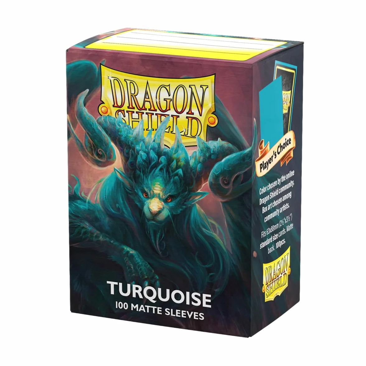 Arcane Tinmen Standardowe rękawy Dragon Shield - matowy turkusowy (100ct)