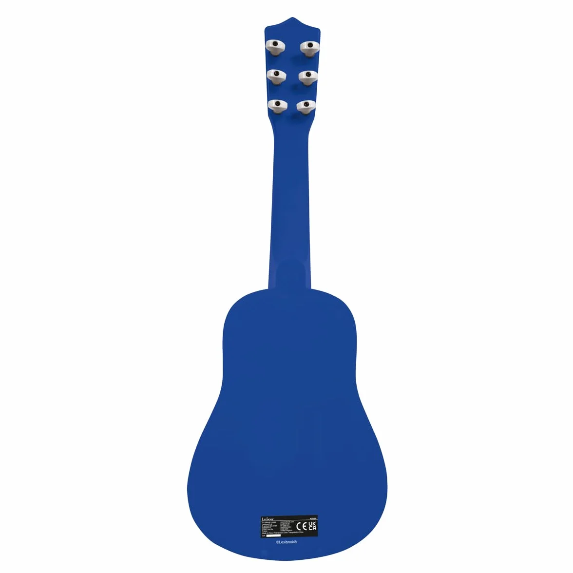 LEXIBOOK K200SP Marvel Spider-Man Peter Parker My First Guitar, 6 strun nylonowych, 53 cm, przewodnik edukacyjny w zestawie, niebieski/czerwony
