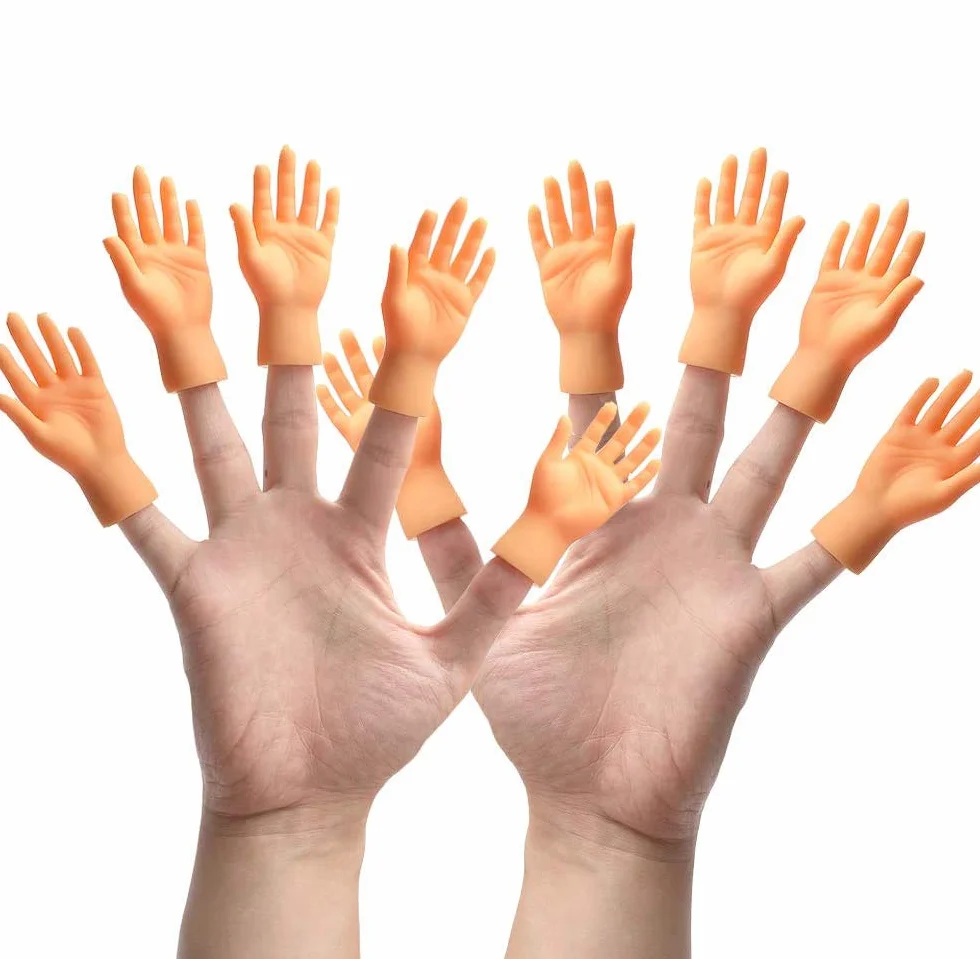 Yolococa Tiny Hands Mani Minuscole Manine per Dita Marionette da Dito Divertente Trucchi magici per Famiglia Amico Giochi Festa 10 Pieces