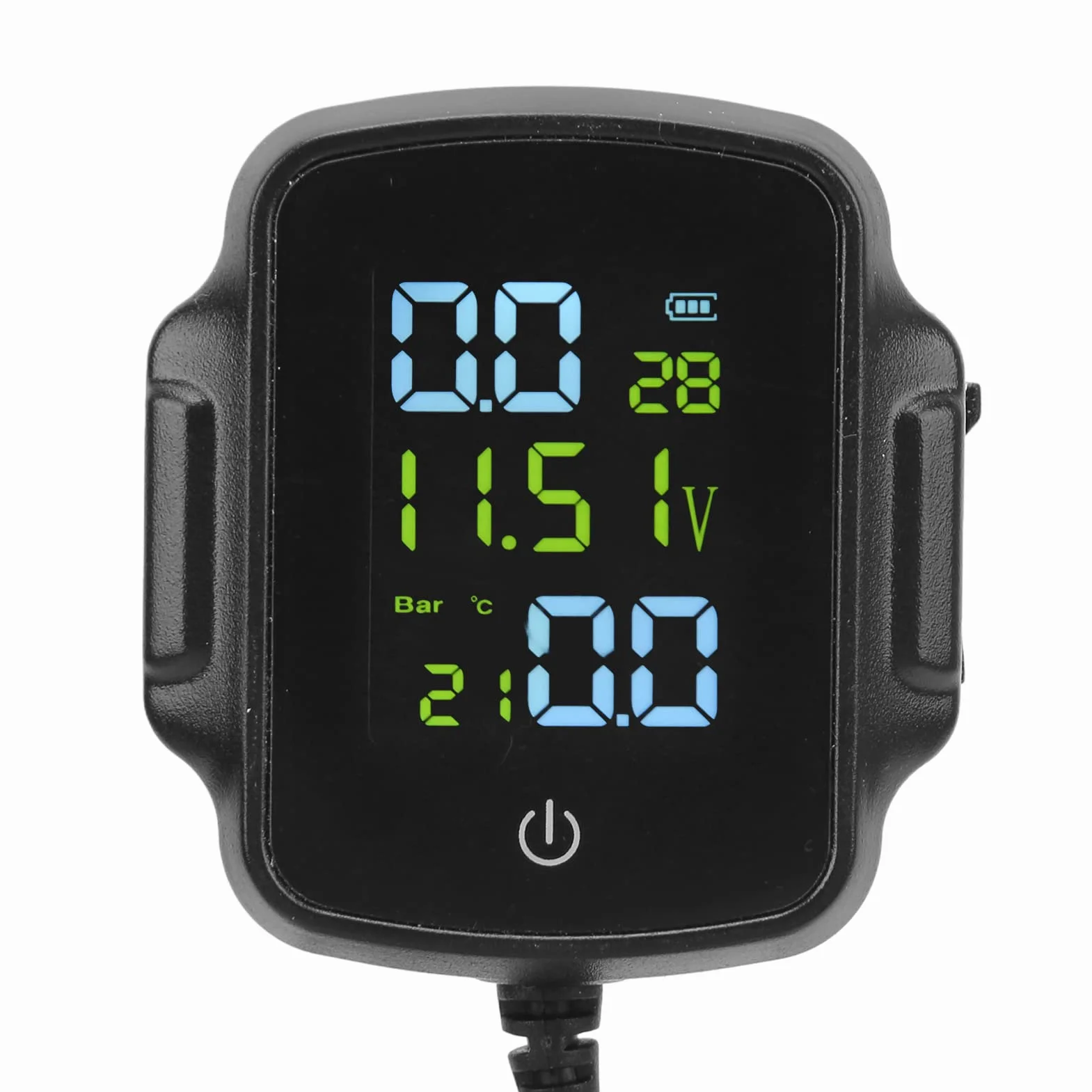Motocykl TPMS, Wygodna Trwała wydajność QC3.0 DC 12V Szybkie ładowanie Profesjonalny System Monitorowania Ciśnienia w Oponach do Motocykla