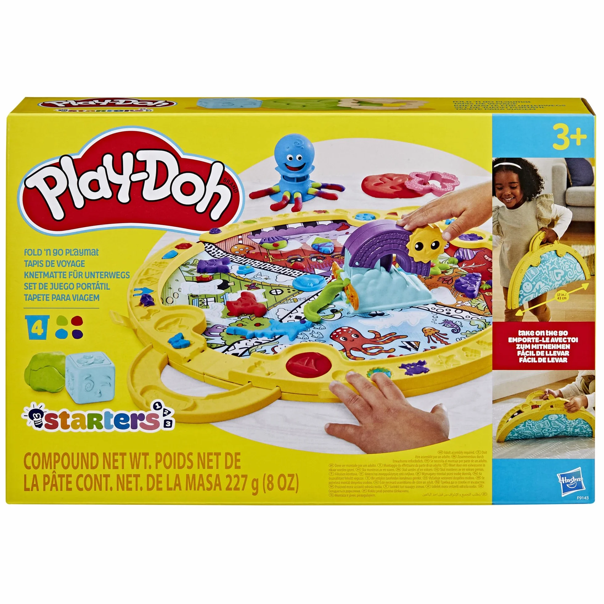 Play-Doh Zestaw startowy Play-Doh: składana, przenośna mata do zabawy