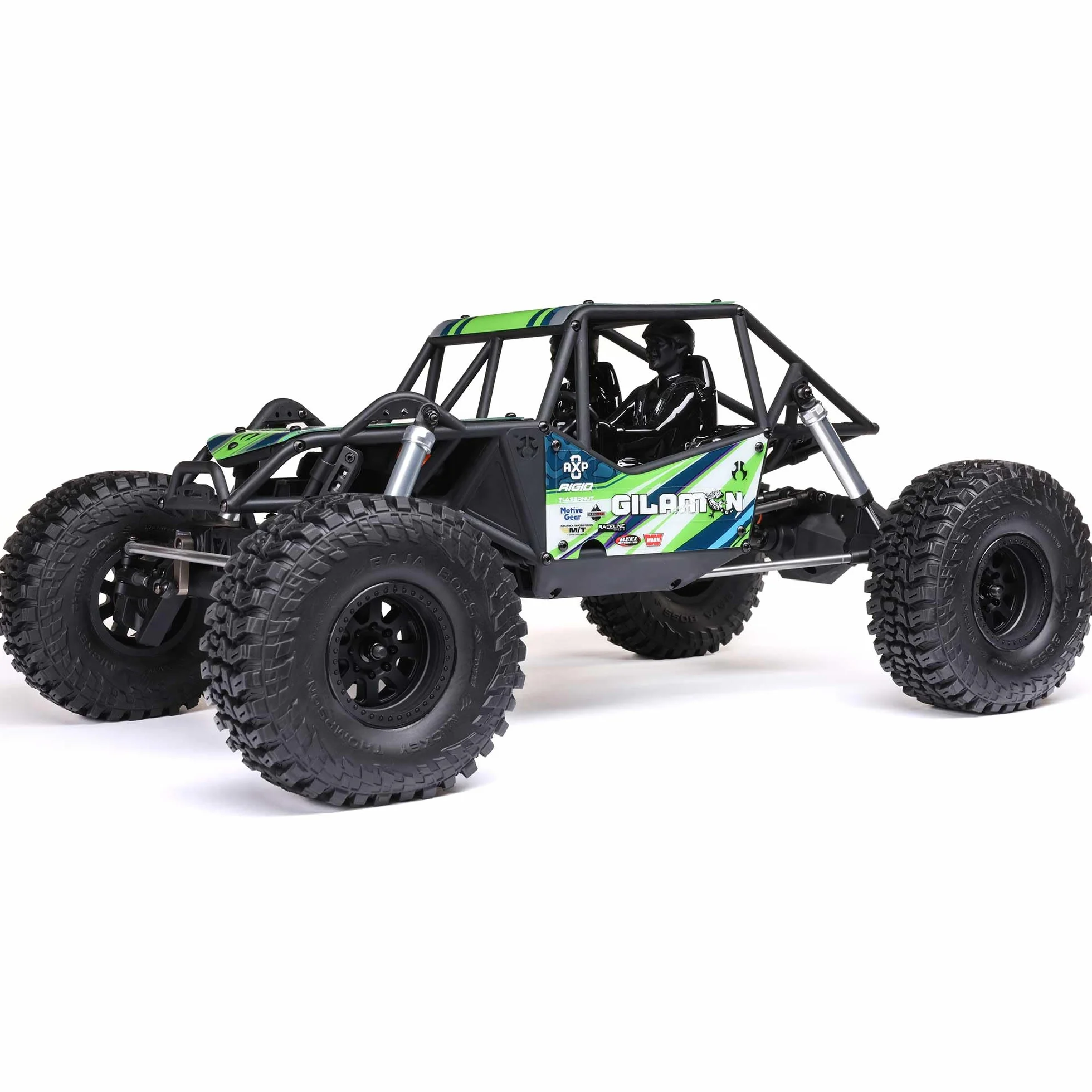 Axial 1:8 AXP8 Gilamon 2.2 4x4 Ready to Run Trail Buggy Rock Crawler, silnik szczotkowy, ASD, bez akumulatora i ładowarki, zielony