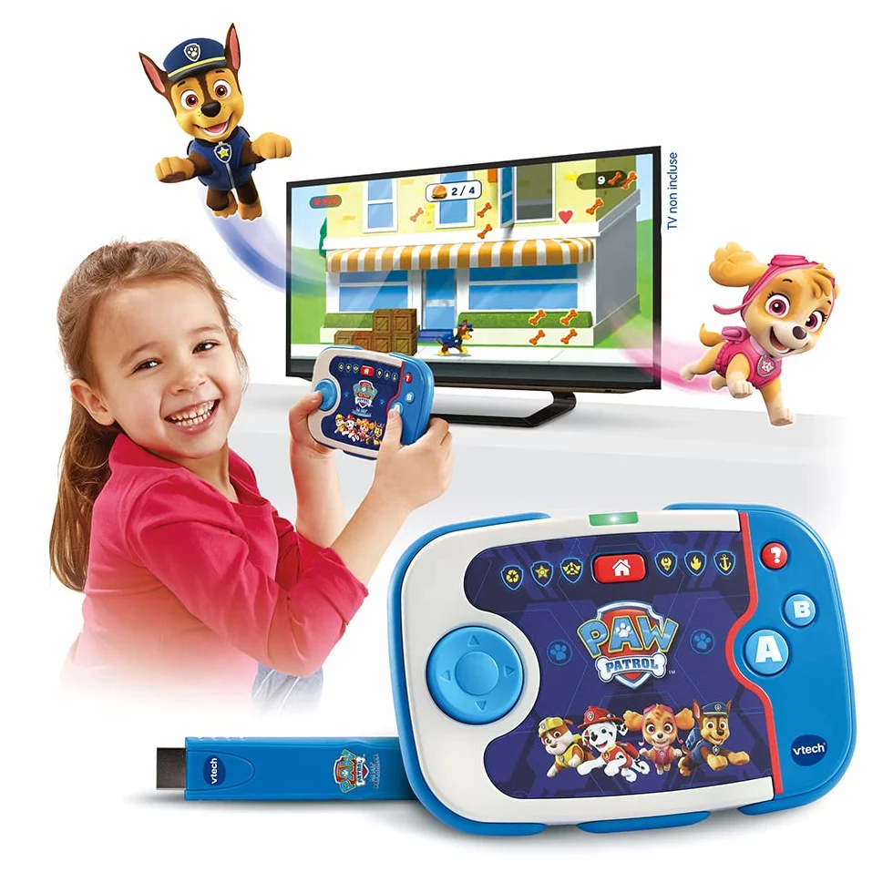 VTech 616005 - ABC Smile TV Psi Patrol, edukacyjna konsola telewizyjna, zabawka edukacyjna dla dzieci - 3/7 lat - wersja PL