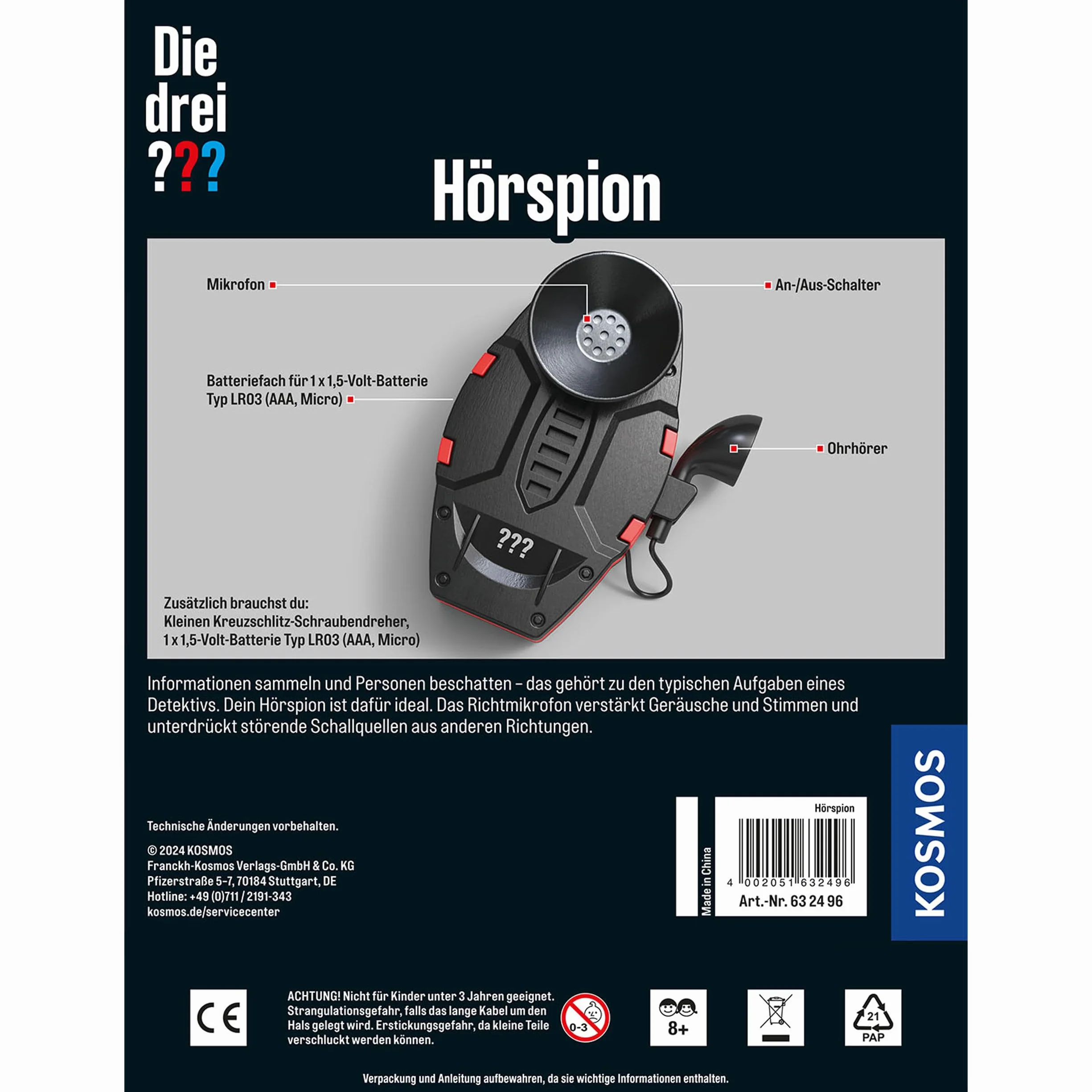 Die drei ??? - Hörspion: Detektiv-Set