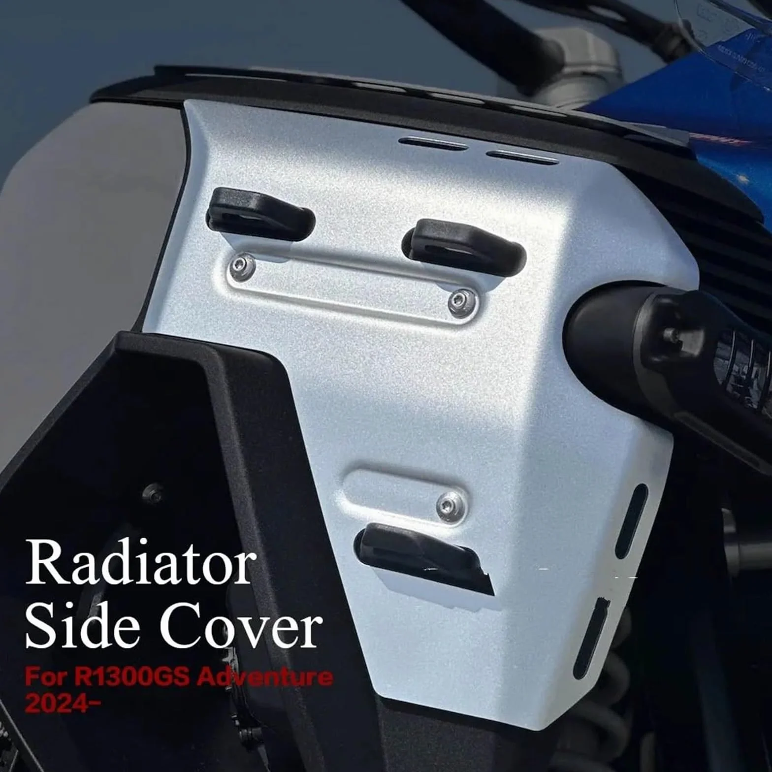 Osłona panelu chłodnicy Pasuje Do Motocykla BMW R1300 GS R 1300 Adventure R1300GS ADV 2024 2025 Osłona Boczna Chłodnicy, Ramy Przednia(Black)