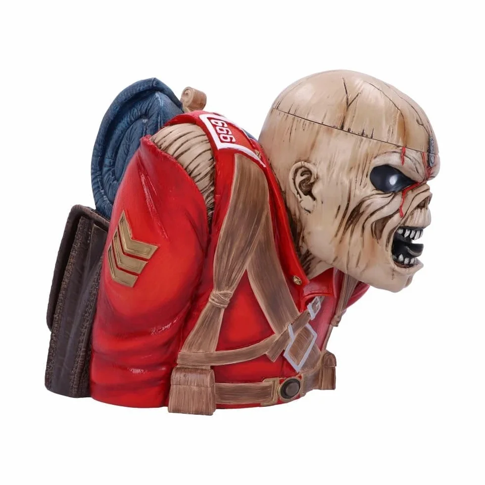 Nemesis Now Iron Maiden The Trooper pudełko na biust 26,5 cm (duże), żywica, oficjalnie licencjonowane pudełko na biust Iron Maiden, idealne do przechowywania rzeczy, odlewane z żywicy, fachowo