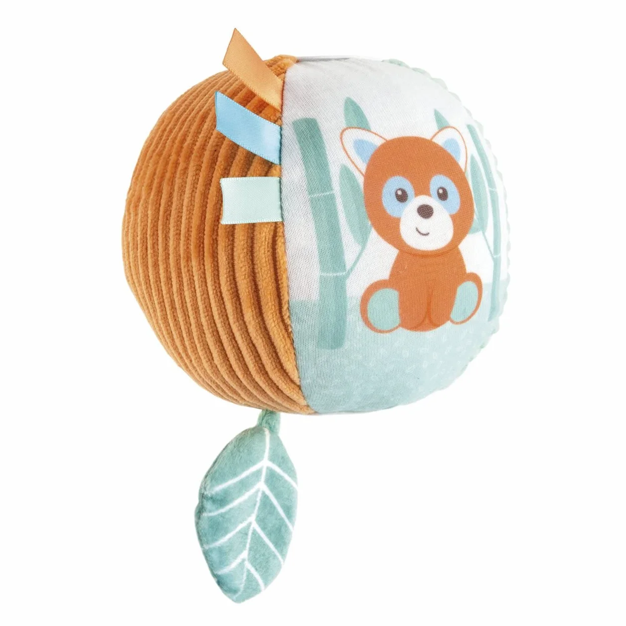 Chicco My Sweet Doudou Panda & Chameleon Piłka, Miękka Piłka z Różnych Tkanin, z Brzęczeniem, Aktywności Manualne, Zabawki dla Niemowląt, Zabawa dla Maluchów, 0 miesięcy+