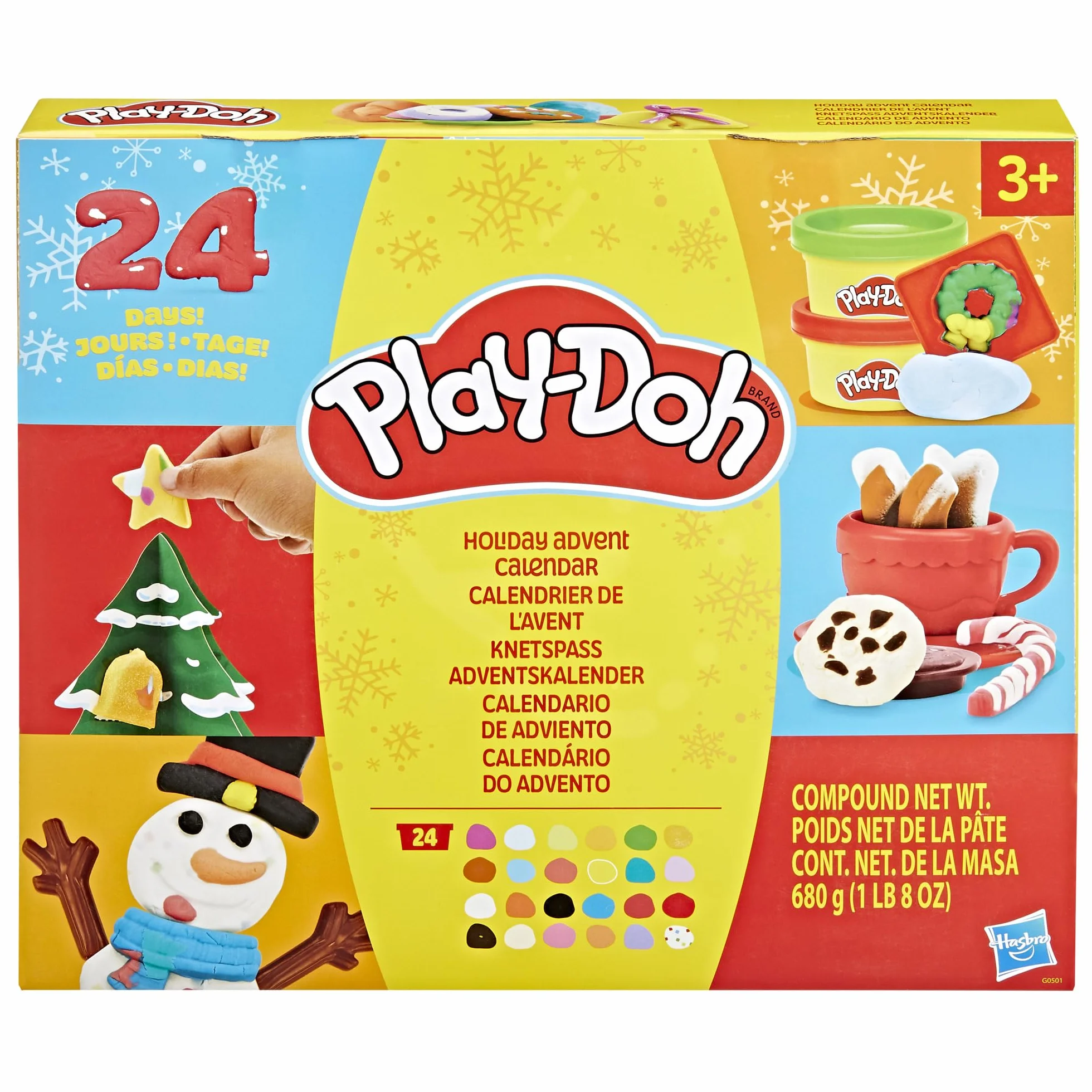 Świąteczny kalendarz adwentowy Play-Doh dla dzieci
