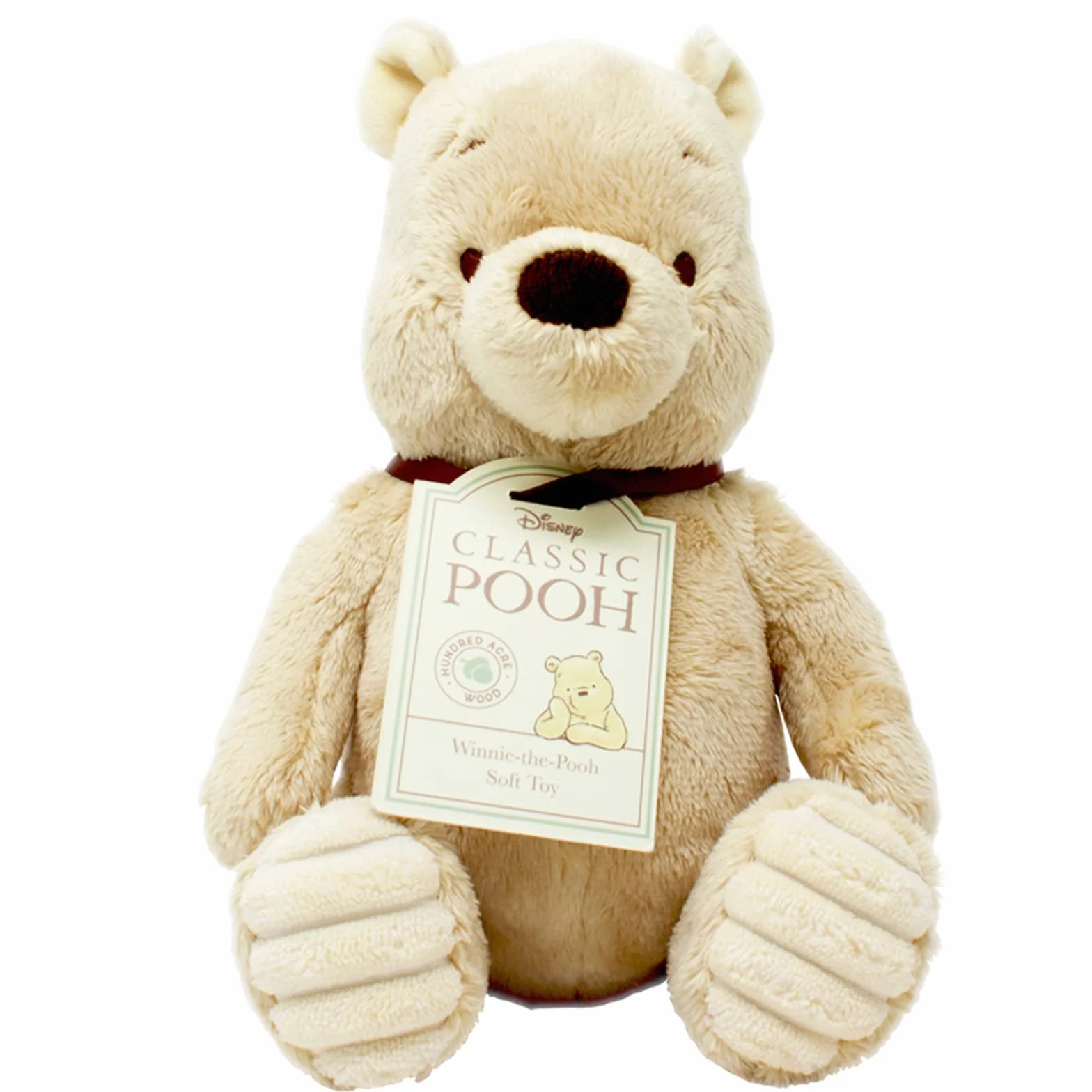 Disney DN1460 Pooh & Friends Classic Winnie The Pooh Soft Toy, Beige