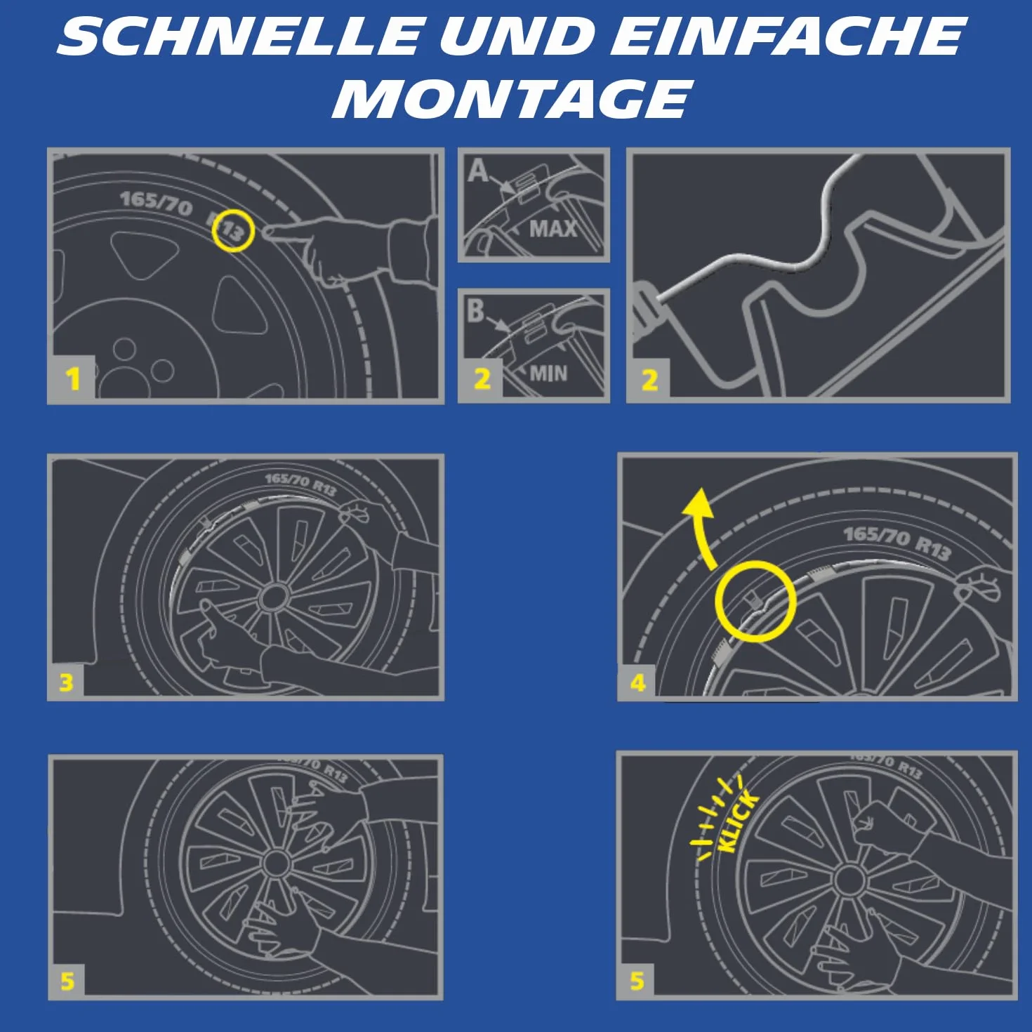 MICHELIN Uniwersalne kołpaki ozdobne MX-MS 15 cali, zestaw 4 sztuk, do samochodu, tworzywo sztuczne ABS, srebrne, z chromowanym pierścieniem
