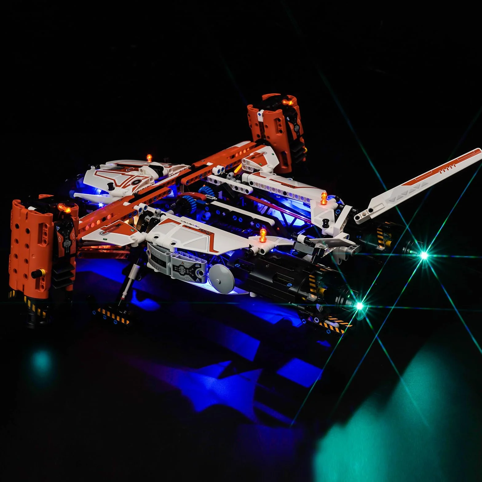 Pilot zdalnego sterowania, zestaw oświetleniowy LED kompatybilny z Lego VTOL, ładowiec do dużych obciążeń, LT81 42181