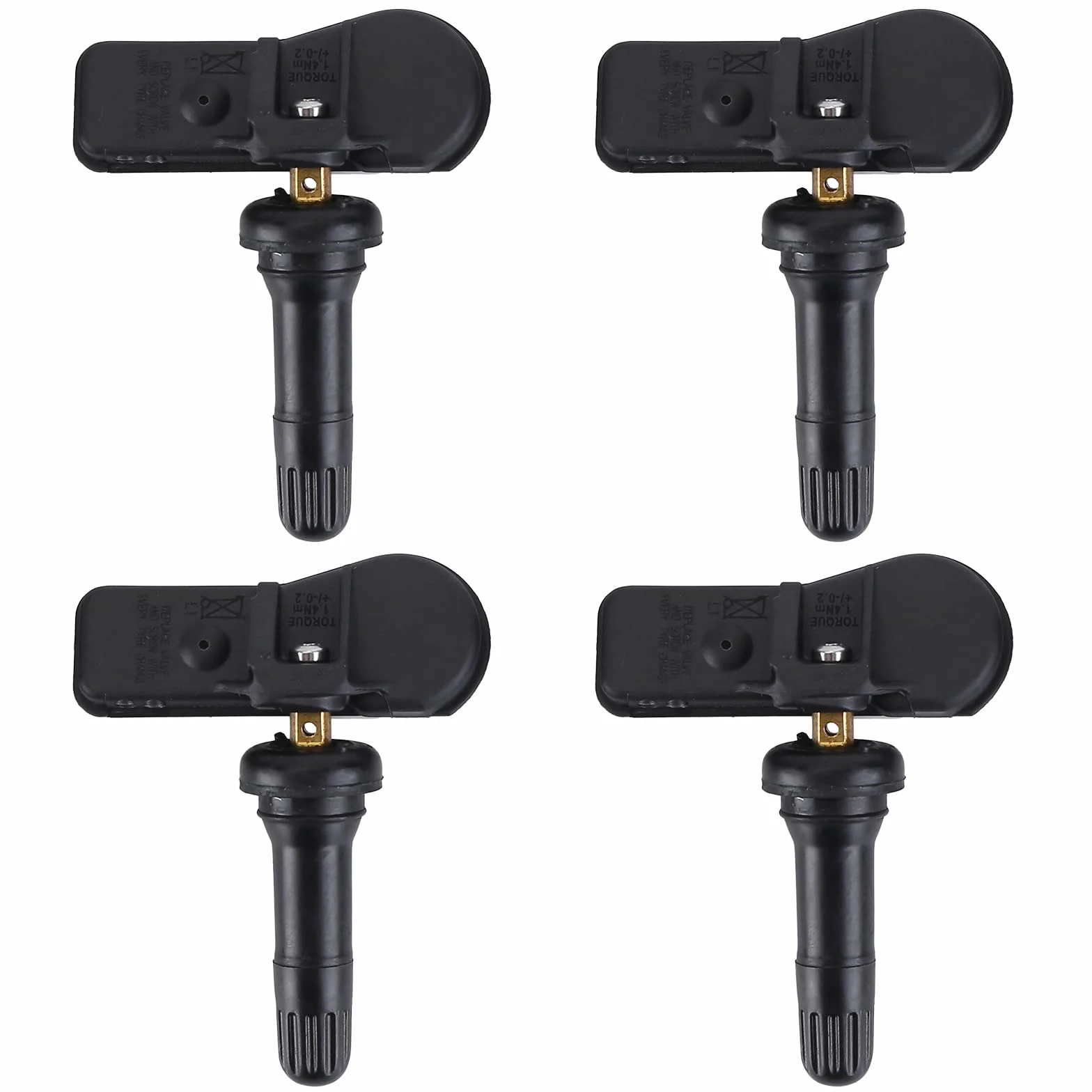 4 x czujniki ciśnienia w oponach 9811536380 TPMS kompatybilne z Peugeot 207 208 308 508 Partner 2007-2023, czujniki RDKS do kontroli ciśnienia w oponach, czujnik ciśnienia w oponach