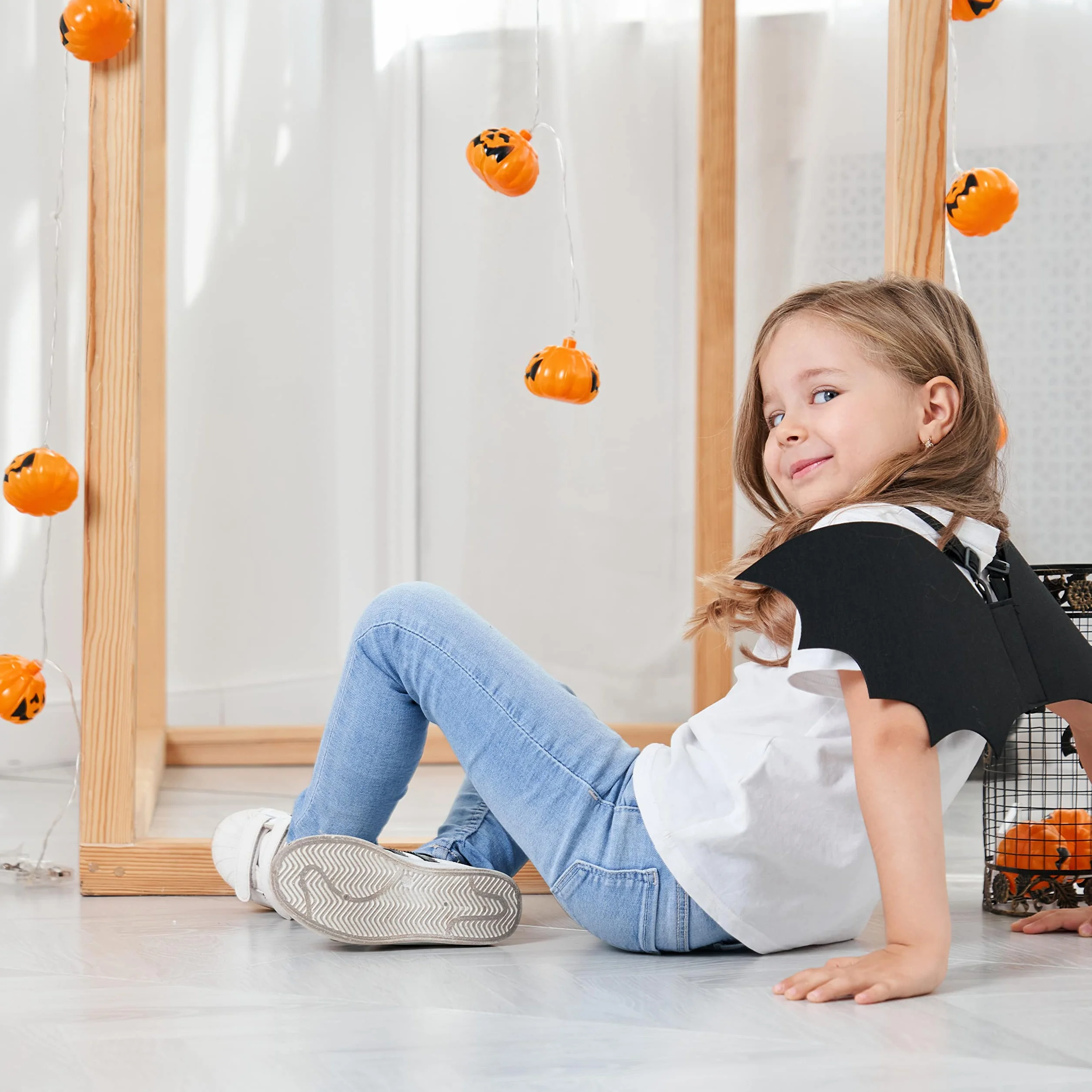 Proumhang Skrzydło Halloween Cape dla dzieci,Skrzydła nietoperza dla dzieci w wieku 0-15 lat,Rekwizyty do Cosplay,Dekoracje na Halloween Peleryna nietoperza