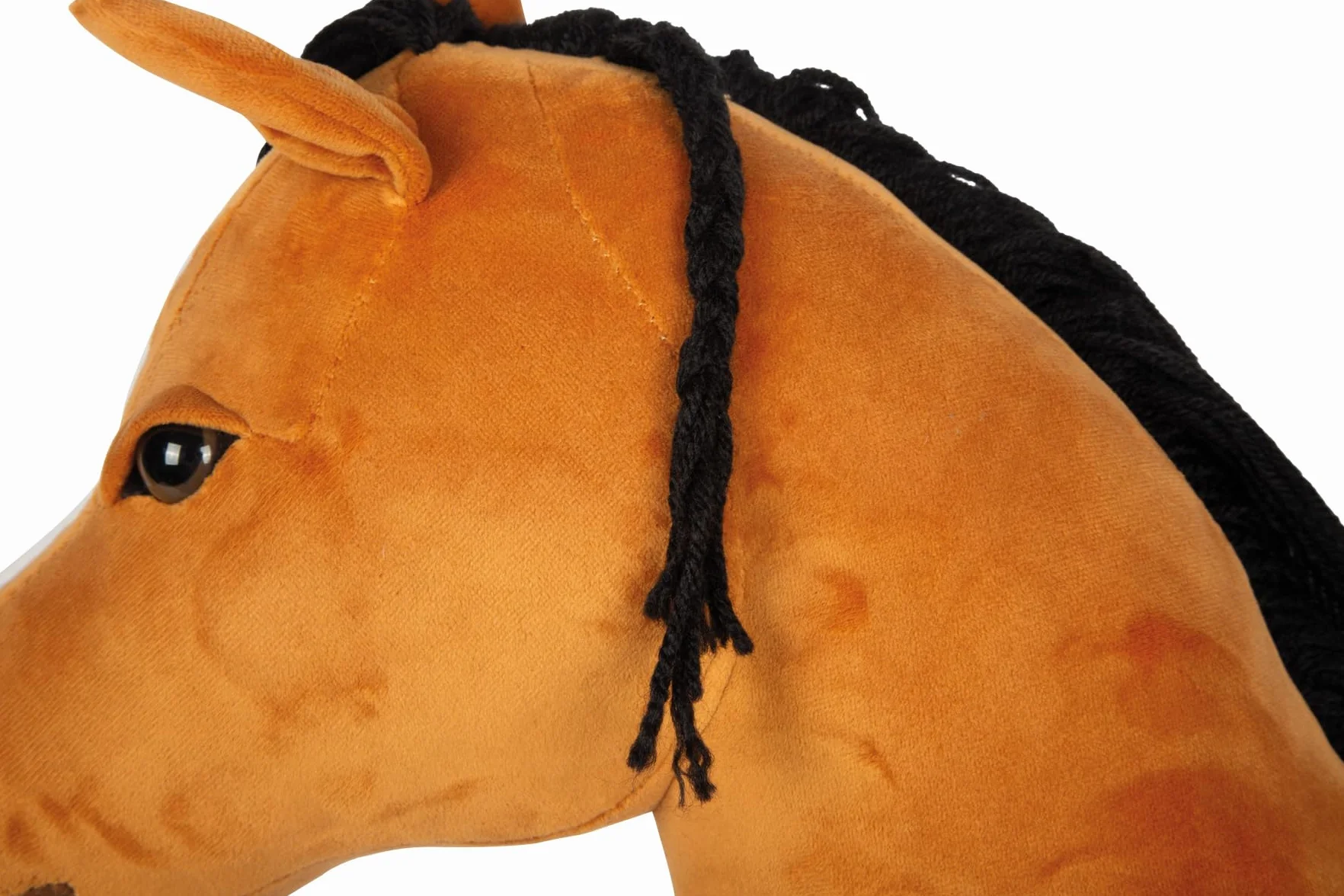 small foot Hobby Horse brązowy 'Melodie', zdejmowany kij i grzywa, w zestawie kantar, uzda i smycz, dla dzieci w wieku od 3 lat, 12715