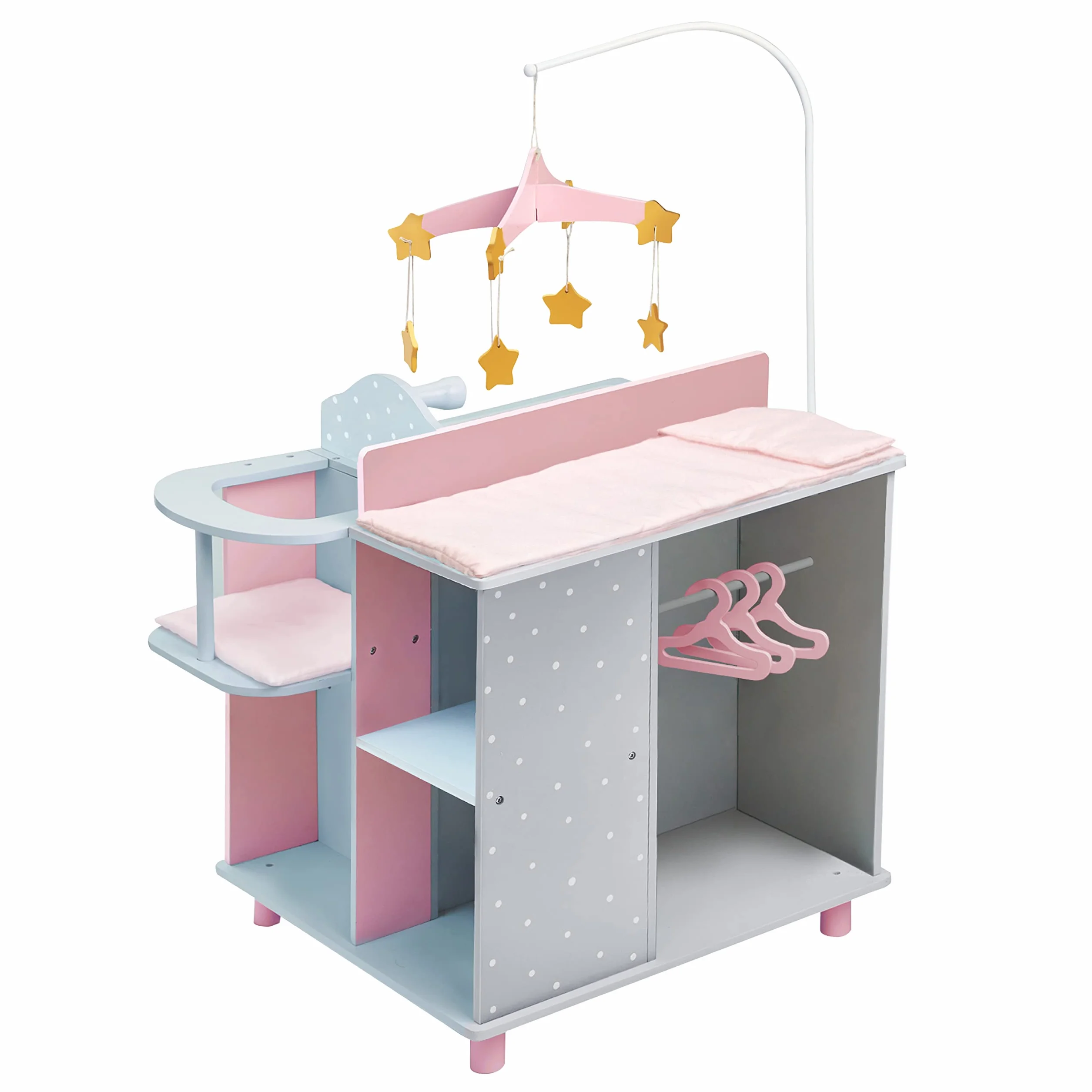 Olivia's Little World Ró?owy Przewijak i Schowek dla Lalek od Olivia's World TD-0203AG