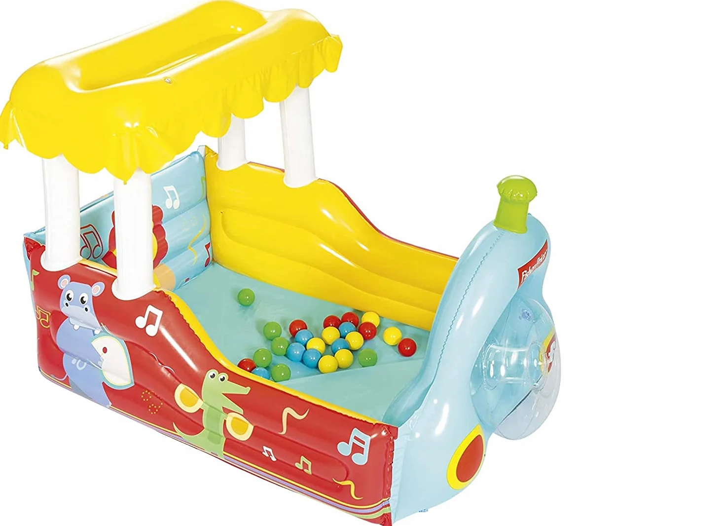 Bestway 1093537Xxx21 Fisher-Price® 52" X 37" X 35"/1.32M X 94Cm X 89Cm Train Ball Pit