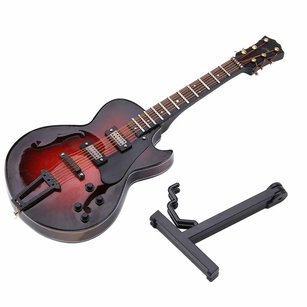 Klasyczny Model Gitary Miniaturowa Replika Mini Gitara Ozdoby Modelu Instrument Muzyczny Kolekcja Decor (Nr 2)