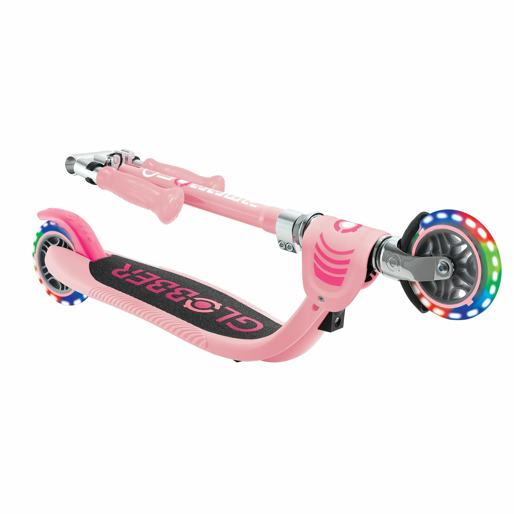 Globber Flow FOLDABLE Junior LIGHTS składana hulajnoga na 2 koła, z regulowaną kierownicą i świecącymi kołami, dla dzieci od 3 lat